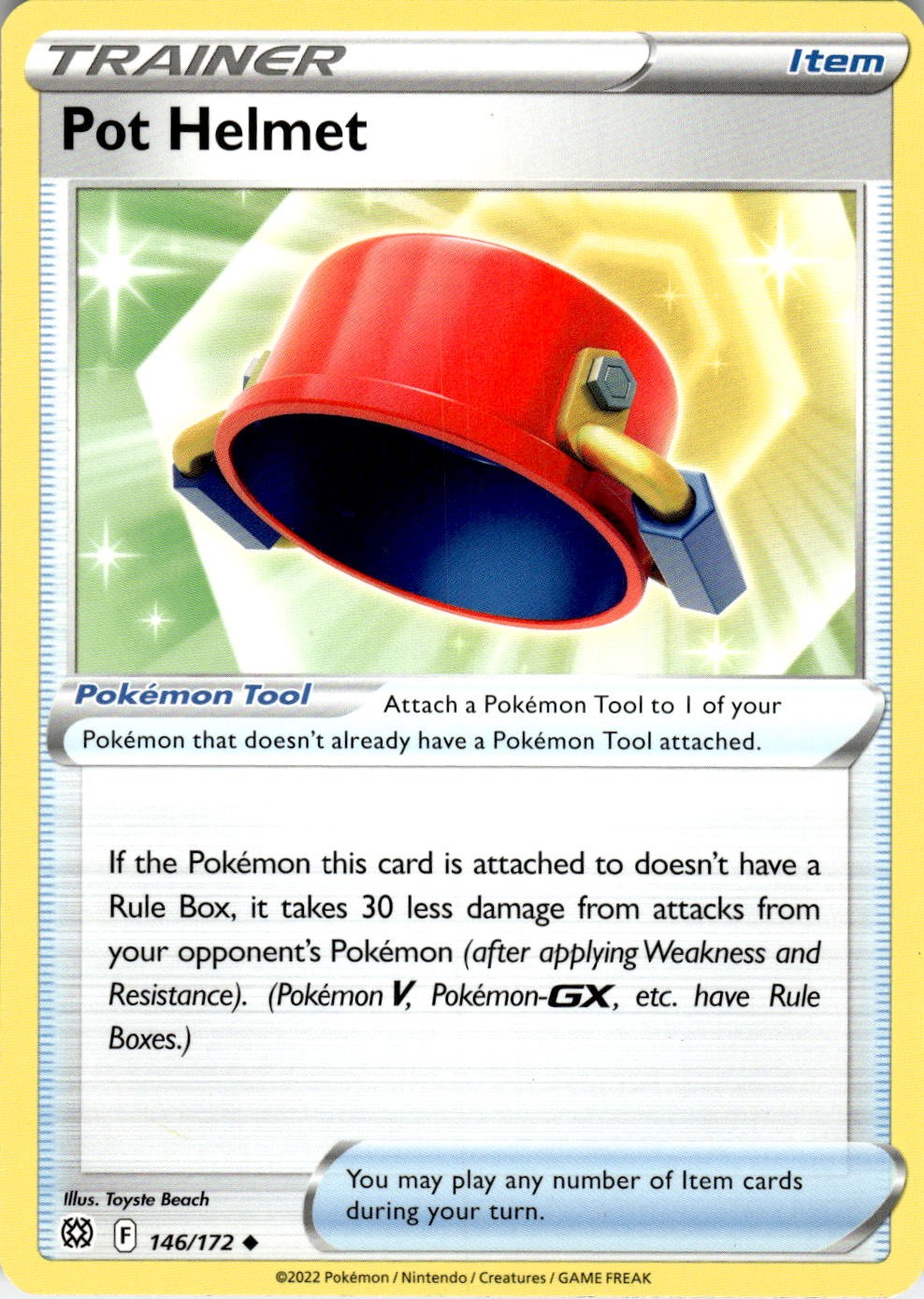 Pot Helmet 146/172 Holo Uncommon Prize Pack Series Cards Pokemon Near Mint