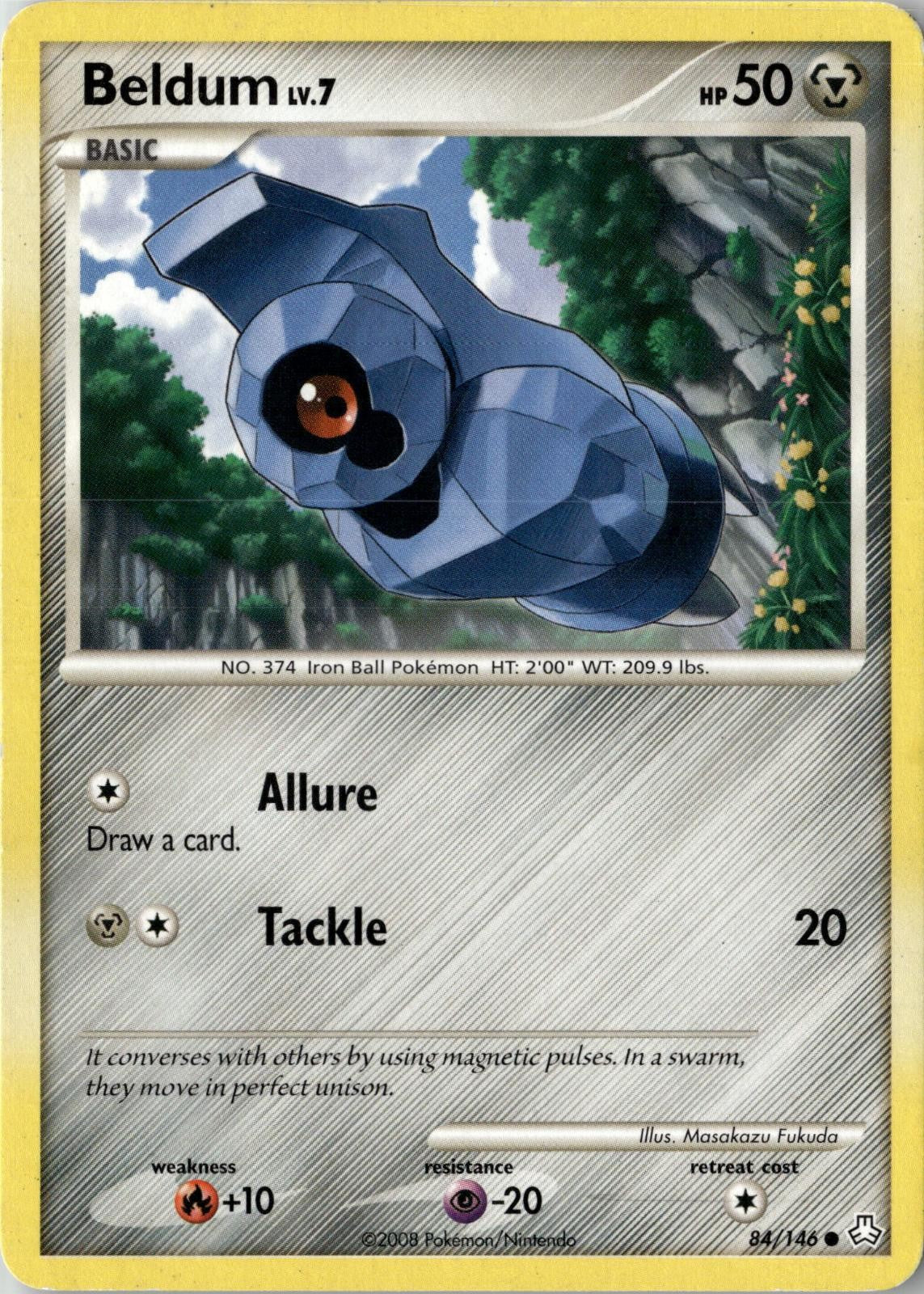 2008 POKEMON BELDUM 84/146 COMMON LEGENDS AWAKENED NEAR MINT