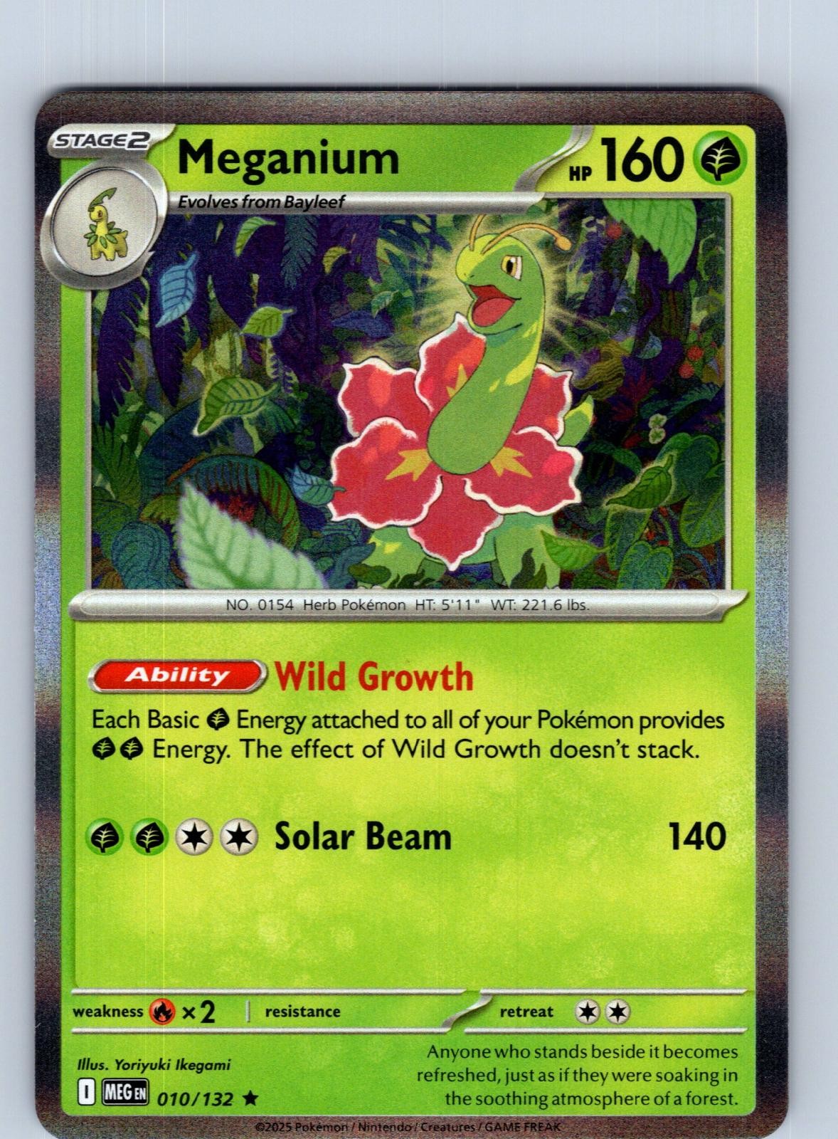 Meganium 010/132 Holo Pokemon Near Mint