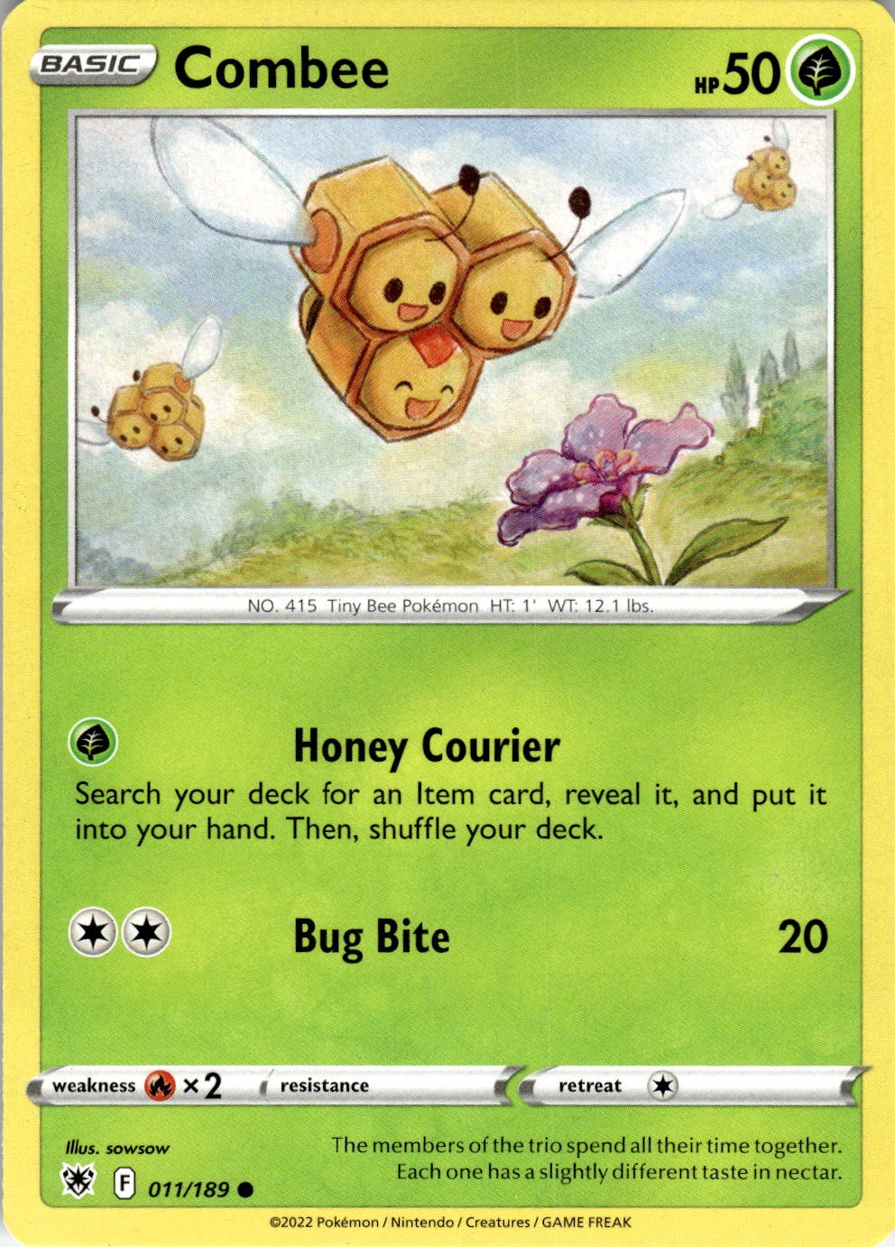 Combee 011/189 Common Astral Radiance Pokemon Near Mint