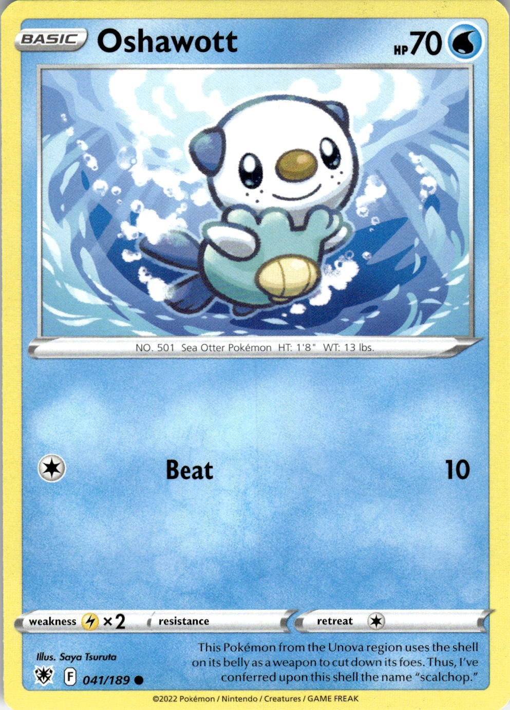 Oshawott 041/189 Common Astral Radiance Pokemon Near Mint
