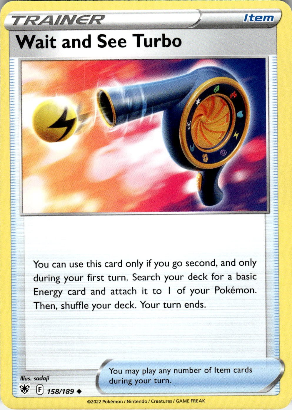 Wait and See Turbo 158/189 Uncommon Astral Radiance Pokemon Near Mint
