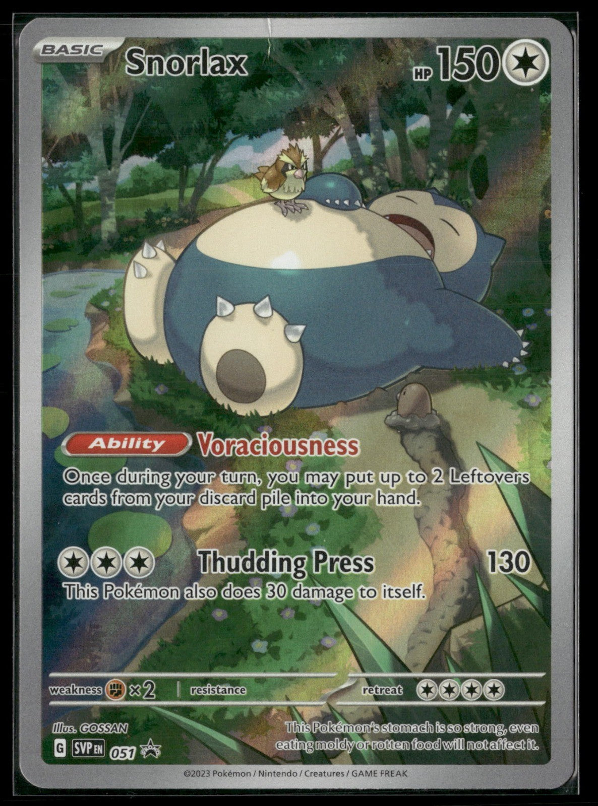 Snorlax Holo Promo SV: Scarlet & Violet Promo Cards 051 NM