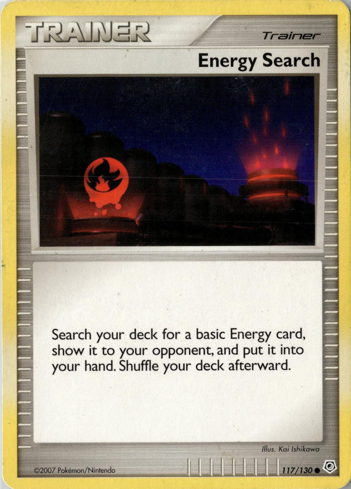 2007 POKEMON ENERGY SEARCH 117/130 COMMON DIAMOND & PEARL NEAR MINT