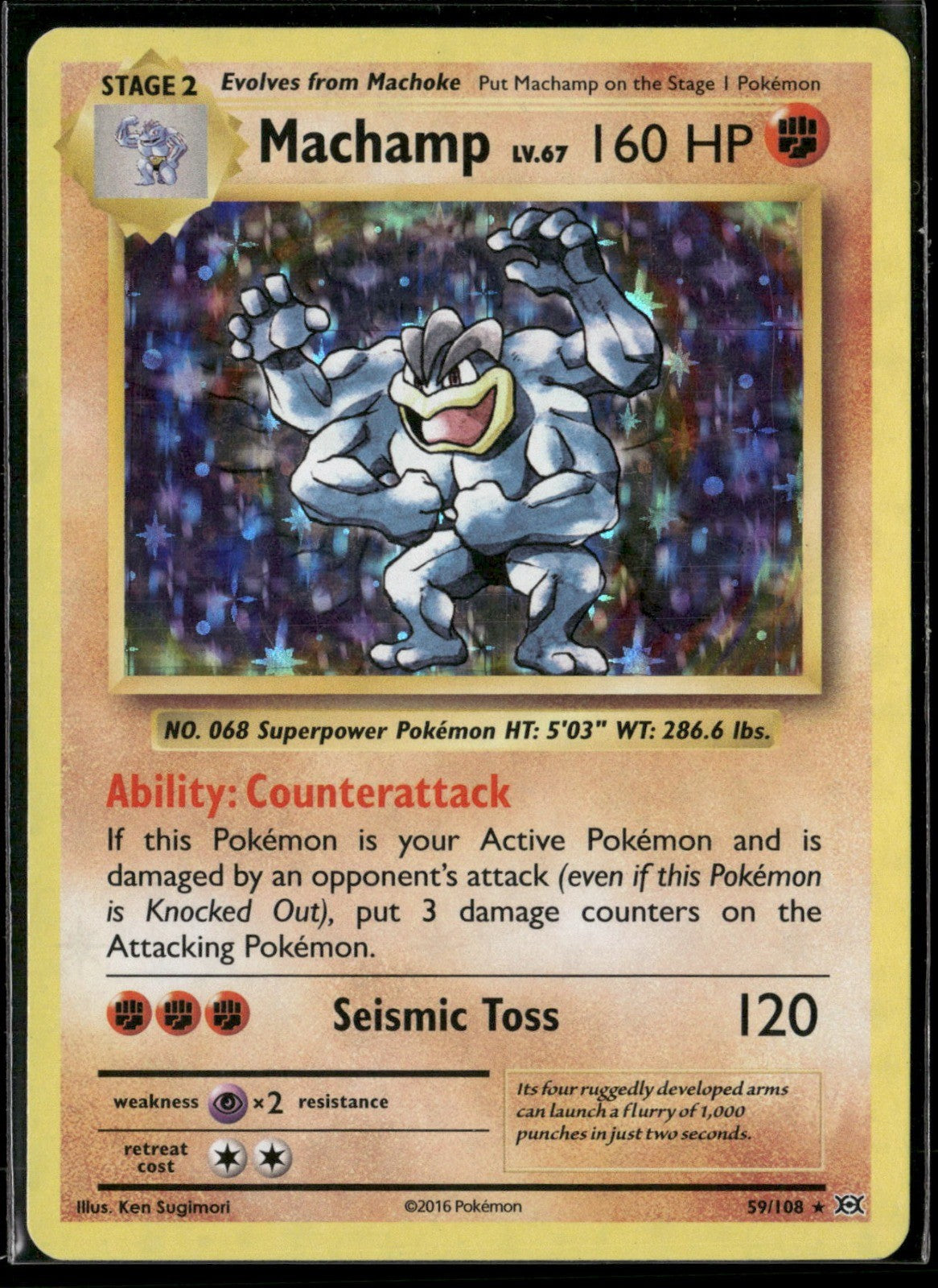 Machamp Holo Rare XY - Evolutions 59/108 NM