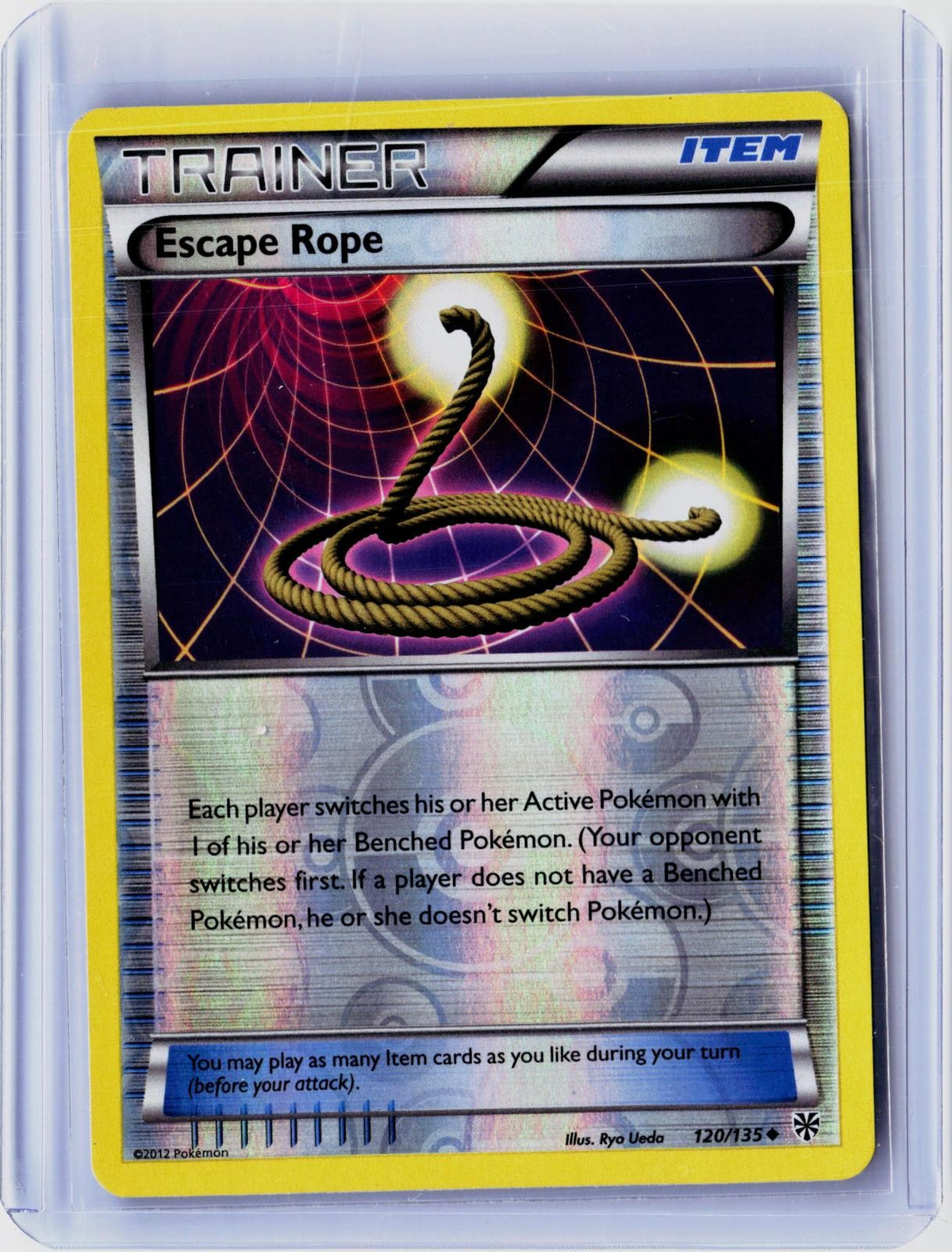 2013 POKEMON ESCAPE ROPE 120/135 UNCOMMON PLASMA STORM REVERSE HOLO NEAR MINT