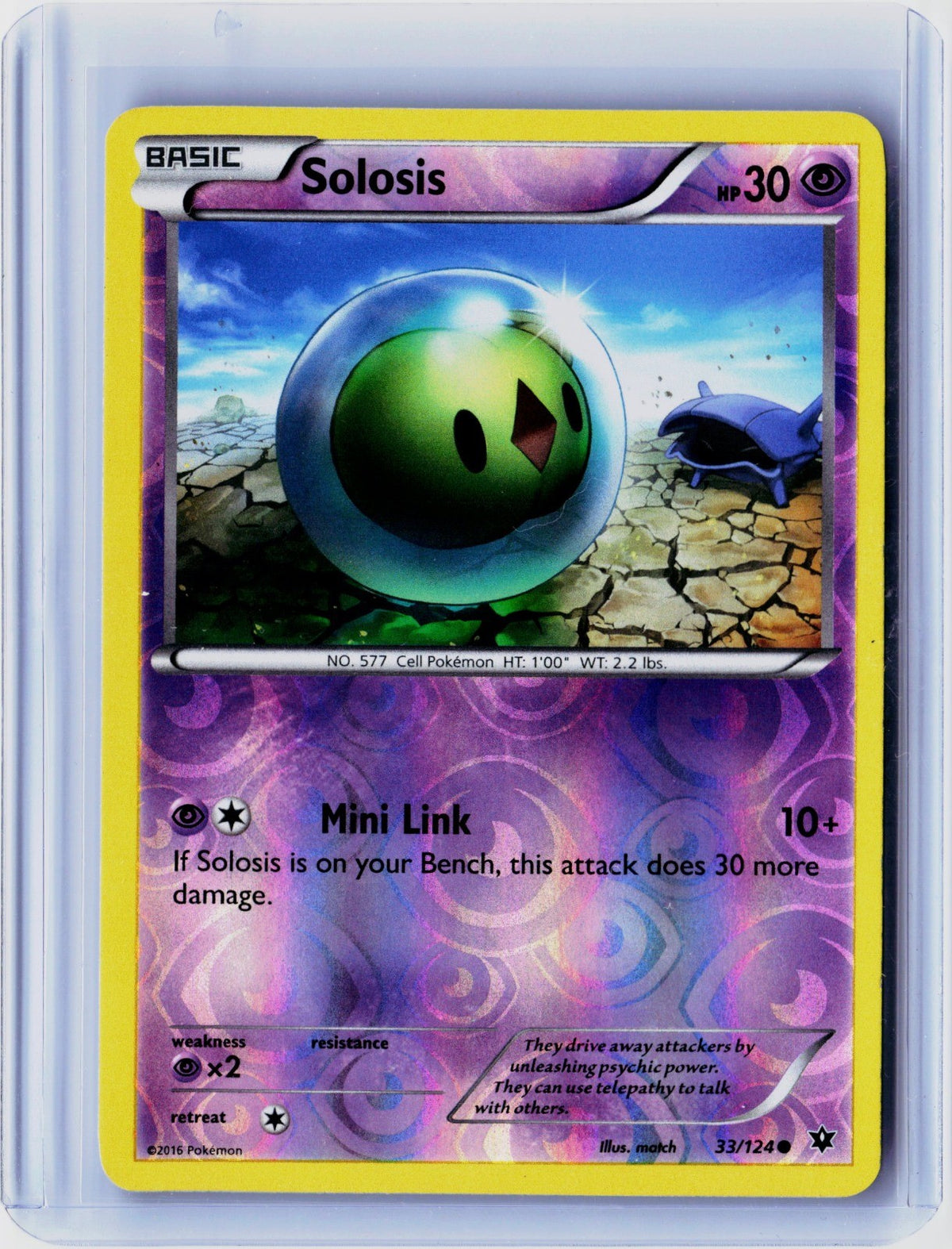 Solosis Reverse Holo Common XY - Fates Collide 33/124 NM