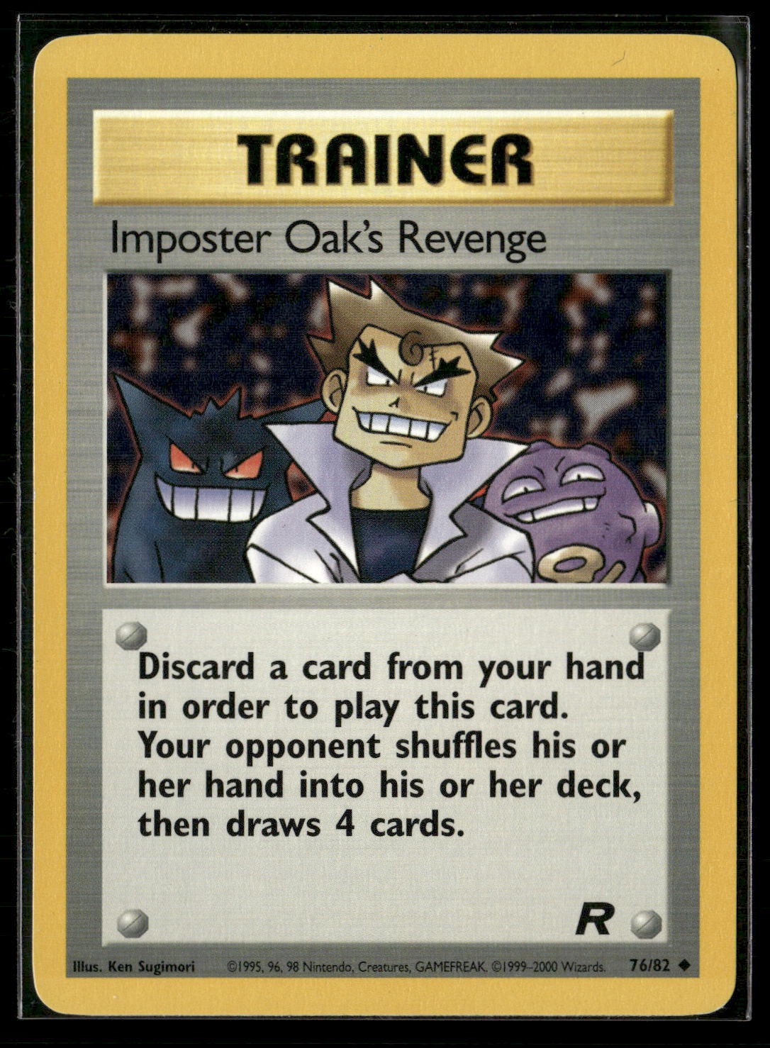 Imposter Oak's Revenge Unlimited Uncommon Team Rocket 76/82 LP