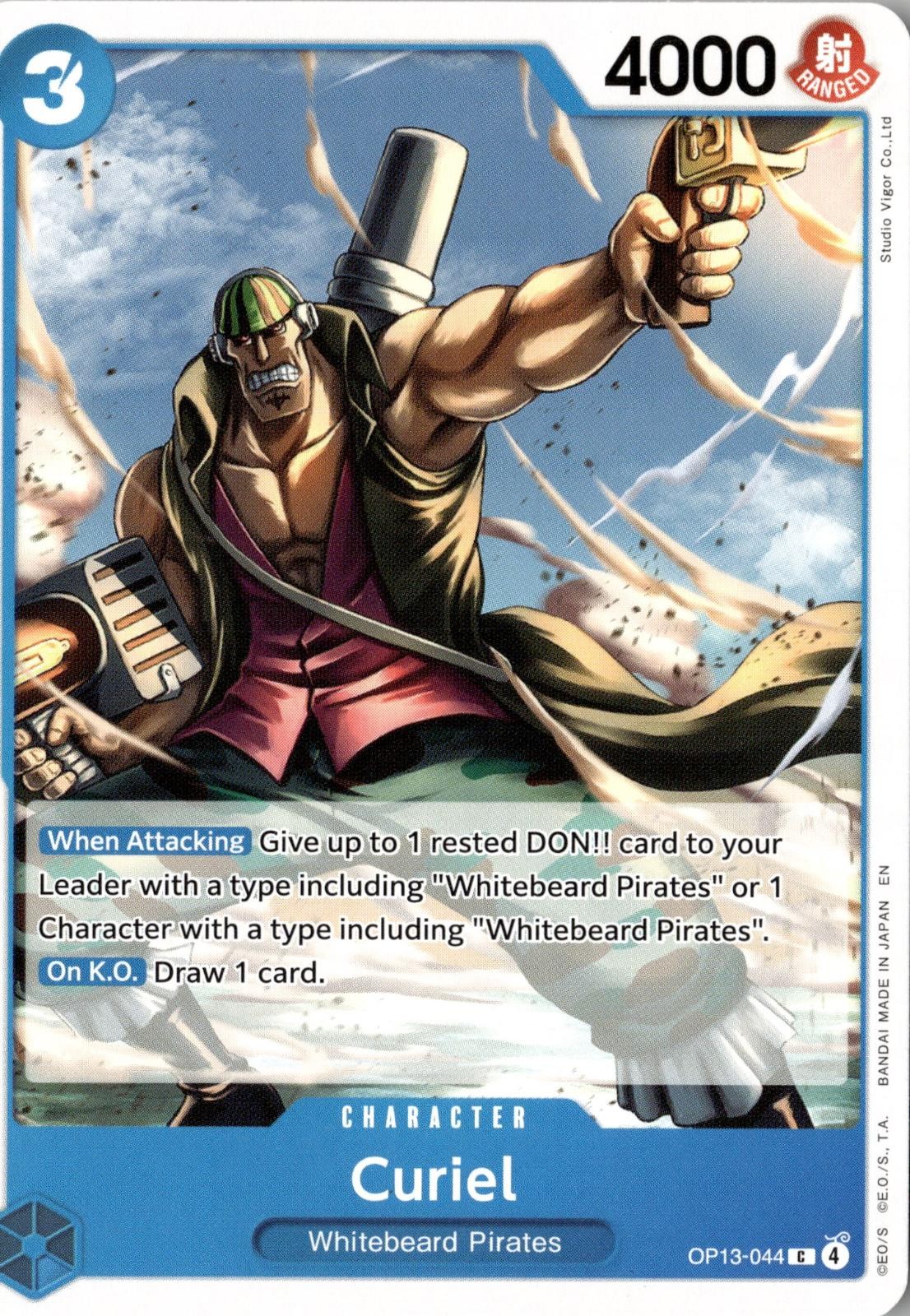 2025 ONE PIECE CURIEL OP13-044 COMMON CARRYING ON HIS WILL NEAR MINT
