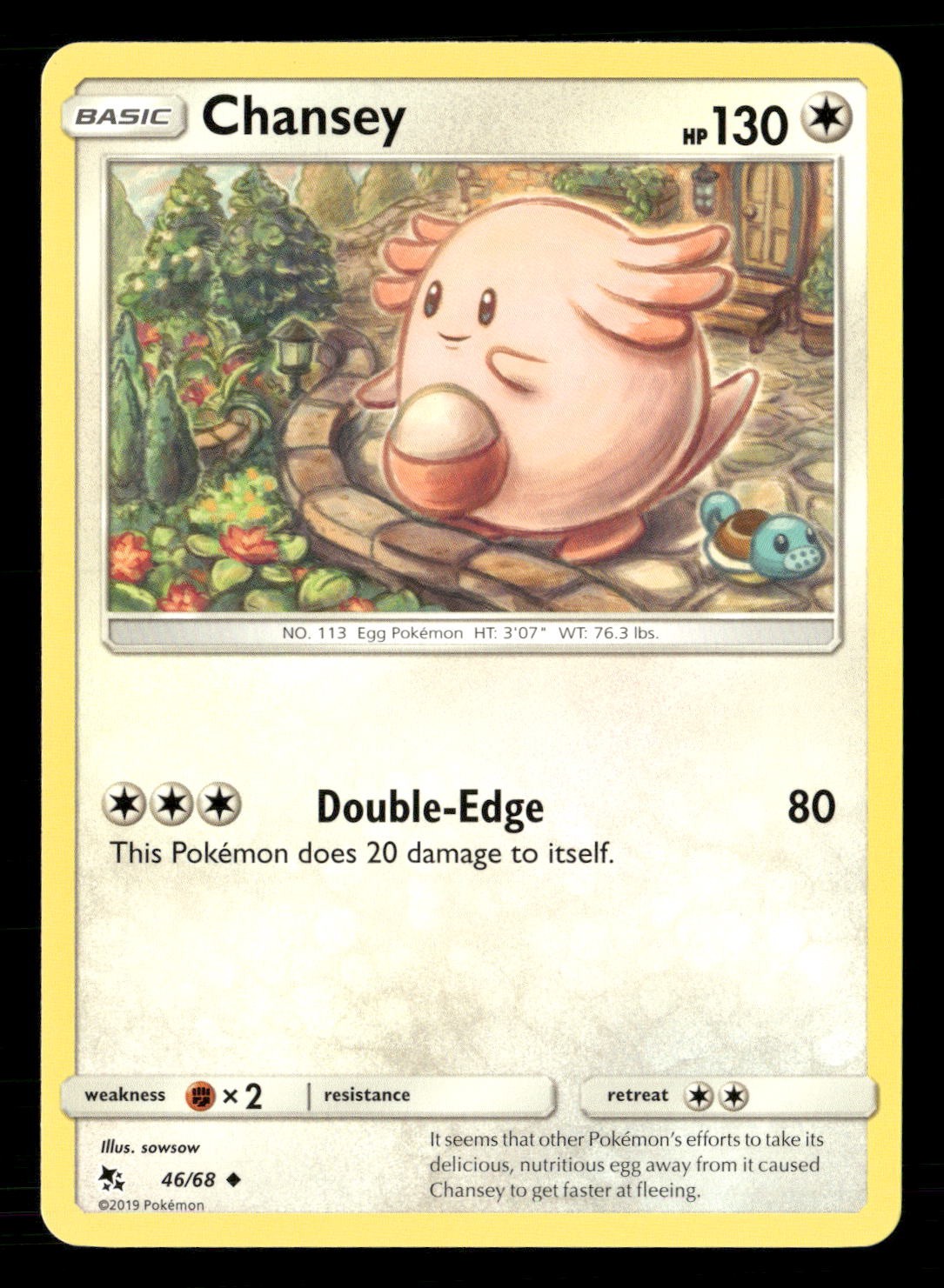 Chansey Uncommon Hidden Fates 46/68 NM