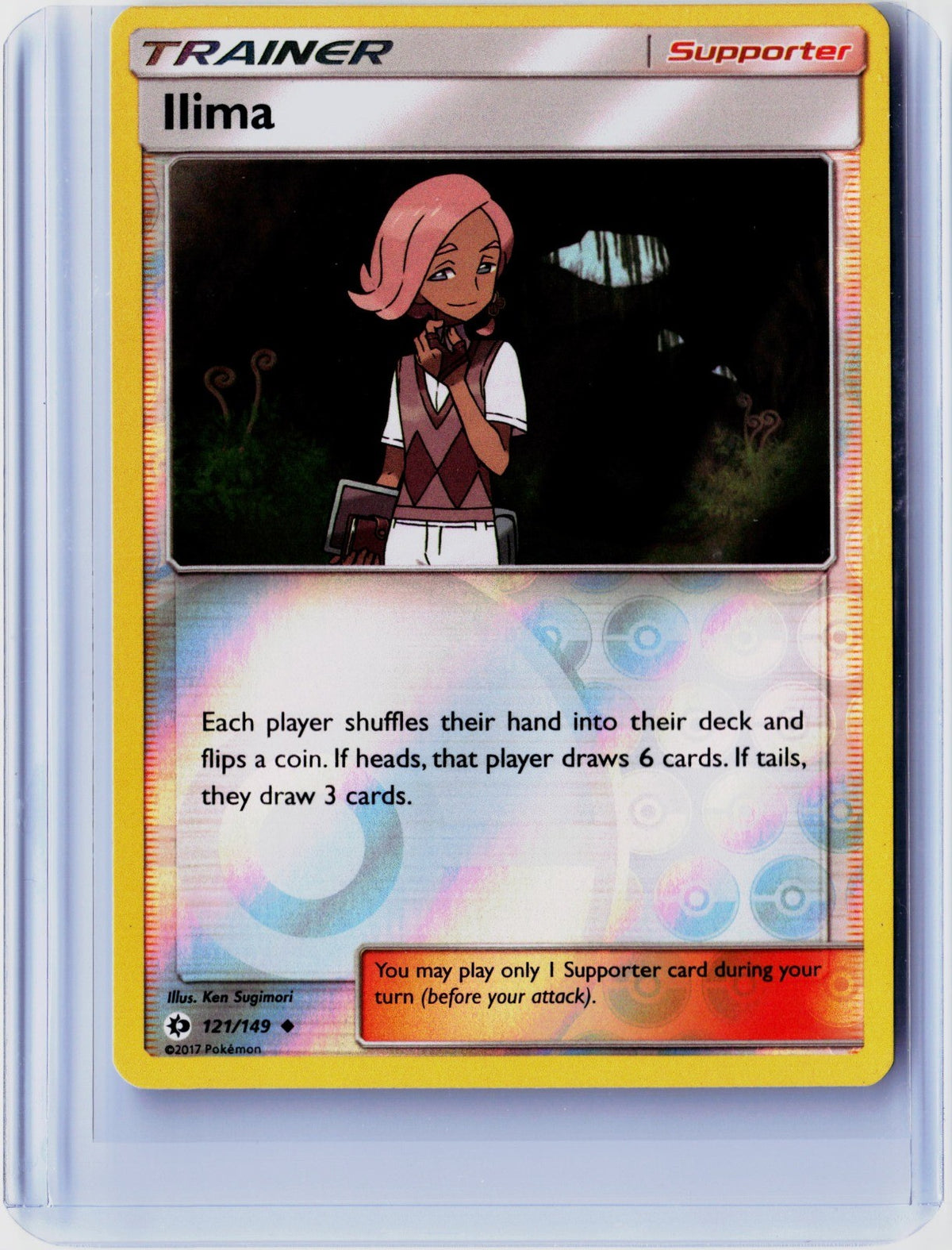 Ilima Reverse Holo Uncommon SM Base Set 121/149 NM