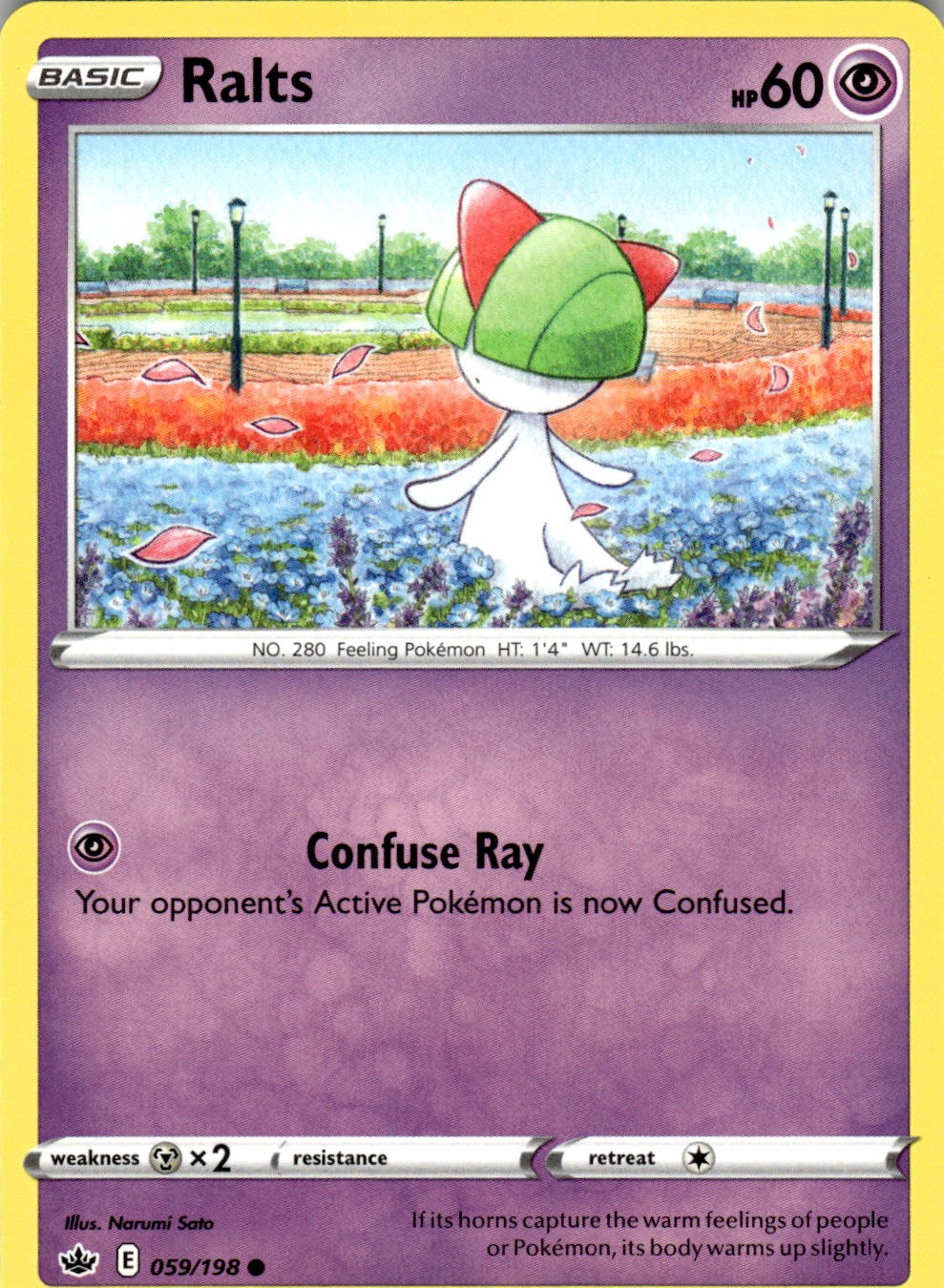 Ralts 059/198 Common Chilling Reign Pokemon Near Mint