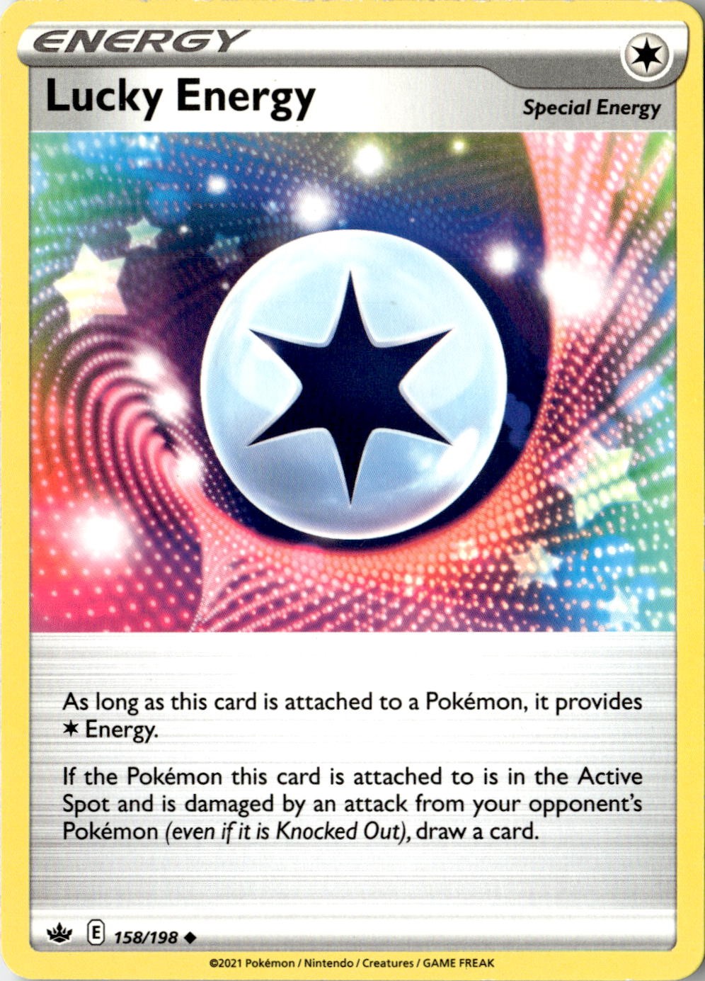 2021 POKEMON LUCKY ENERGY 158/198 UNCOMMON CHILLING REIGN NEAR MINT