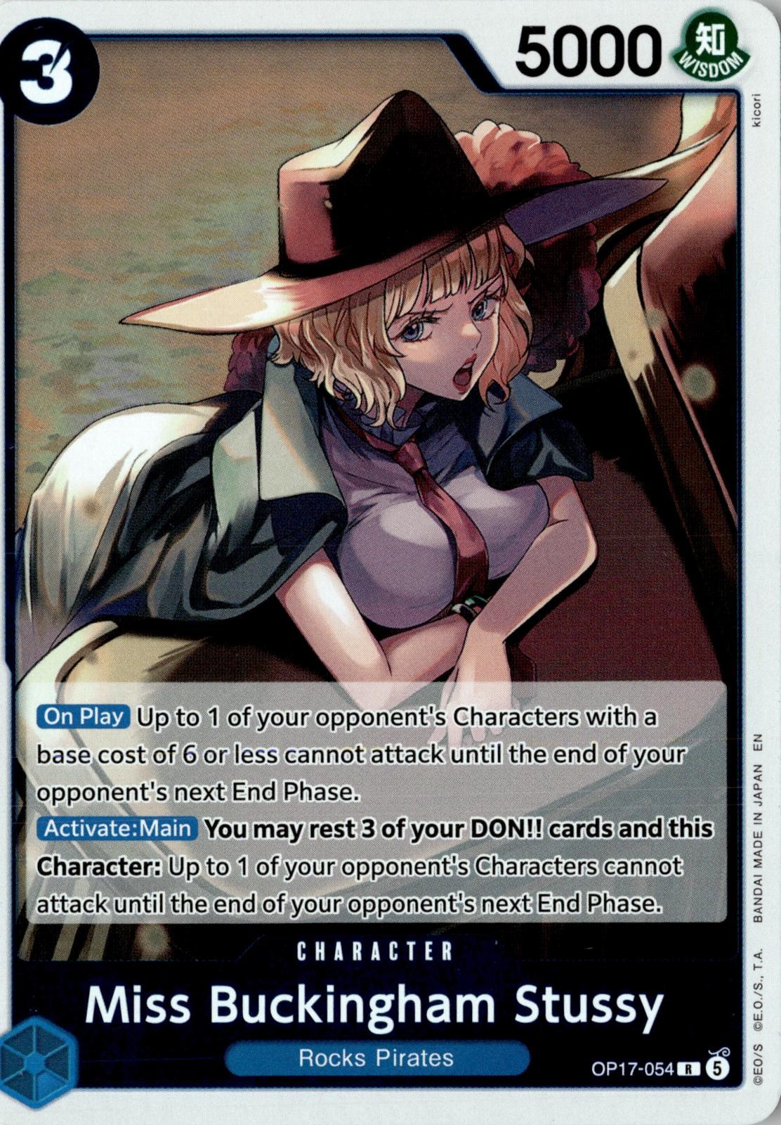 ONE PIECE MISS BUCKINGHAM STUSSY OP17-054 THE WORLD'S STRONGEST WARRIORS FOIL NM