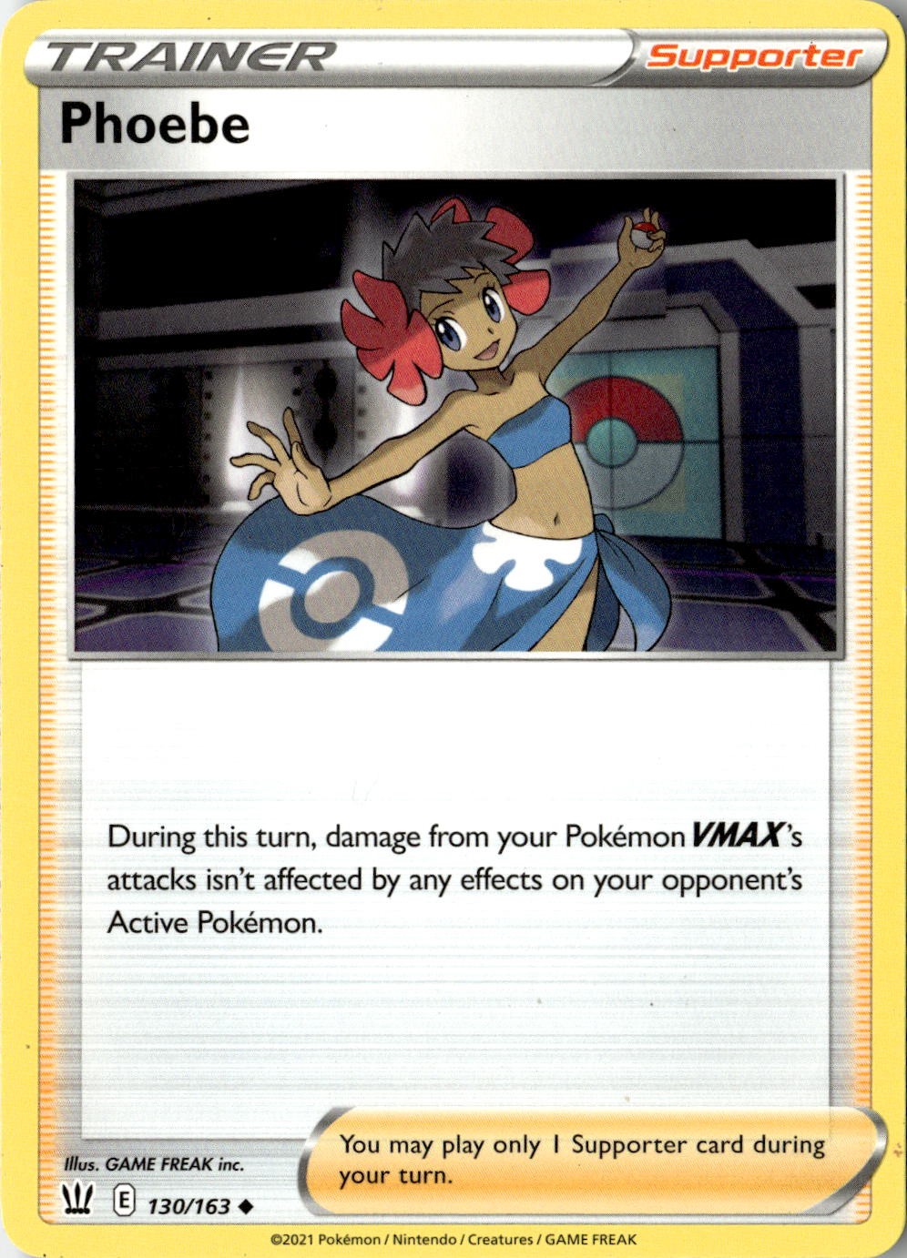 2021 POKEMON PHOEBE 130/163 UNCOMMON BATTLE STYLES NEAR MINT
