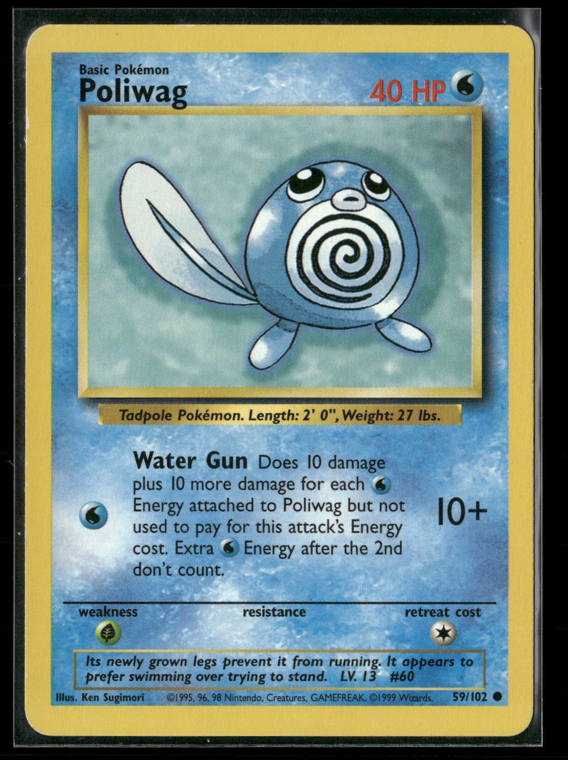 Poliwag Common Base Set 059/102 NM
