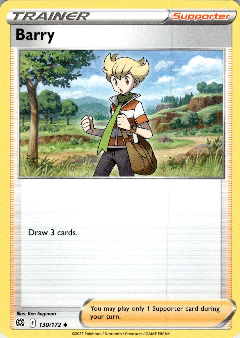 Barry 130/172 Uncommon Brilliant Stars Pokemon Near Mint