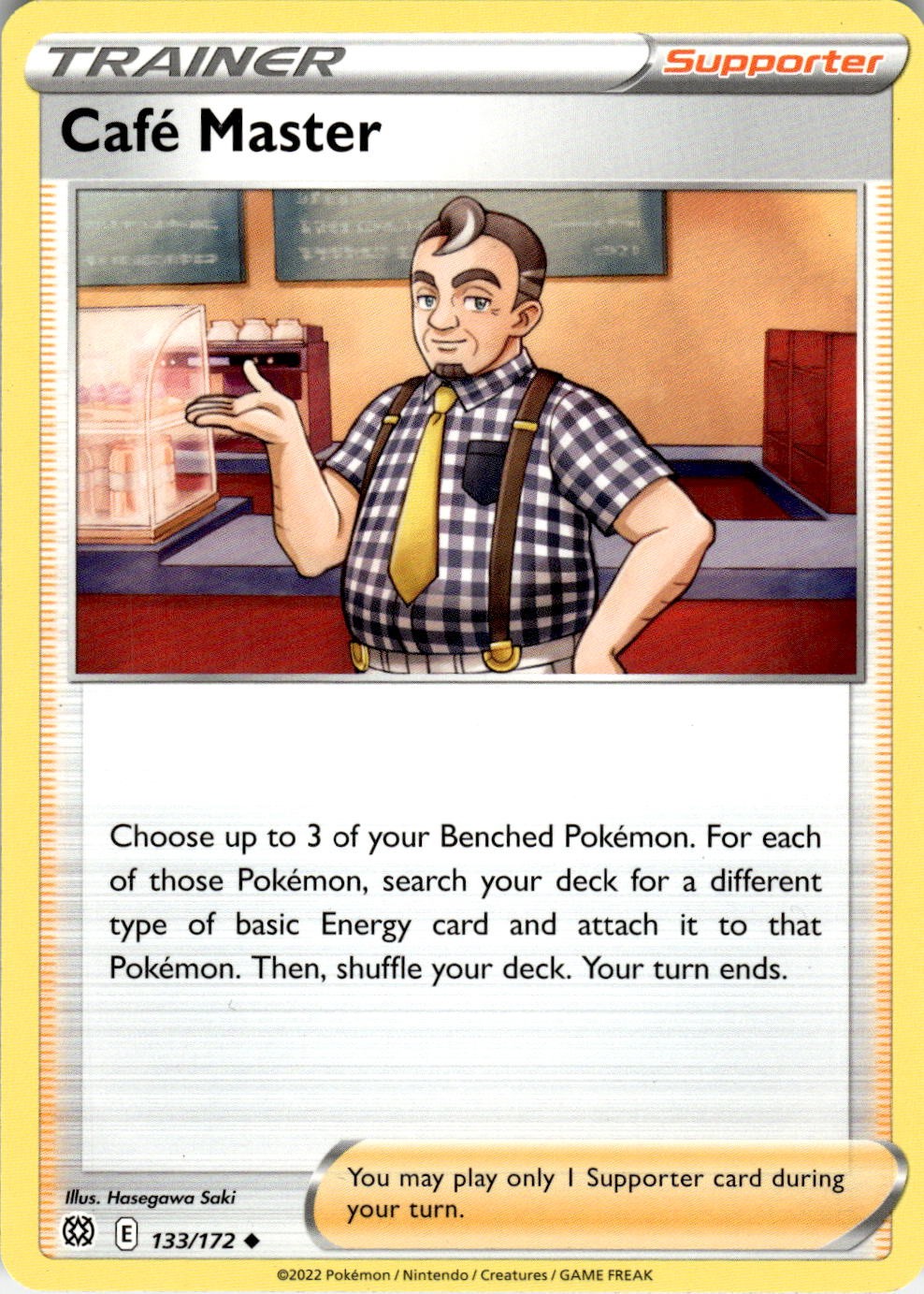 Cafe Master 133/172 Uncommon Brilliant Stars Pokemon Near Mint