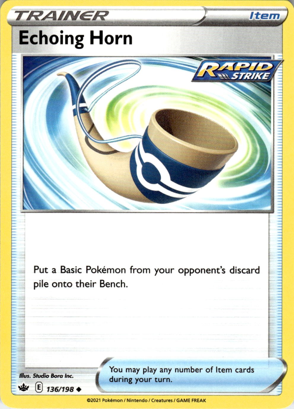 Echoing Horn 136/198 Uncommon Chilling Reign Pokemon Near Mint