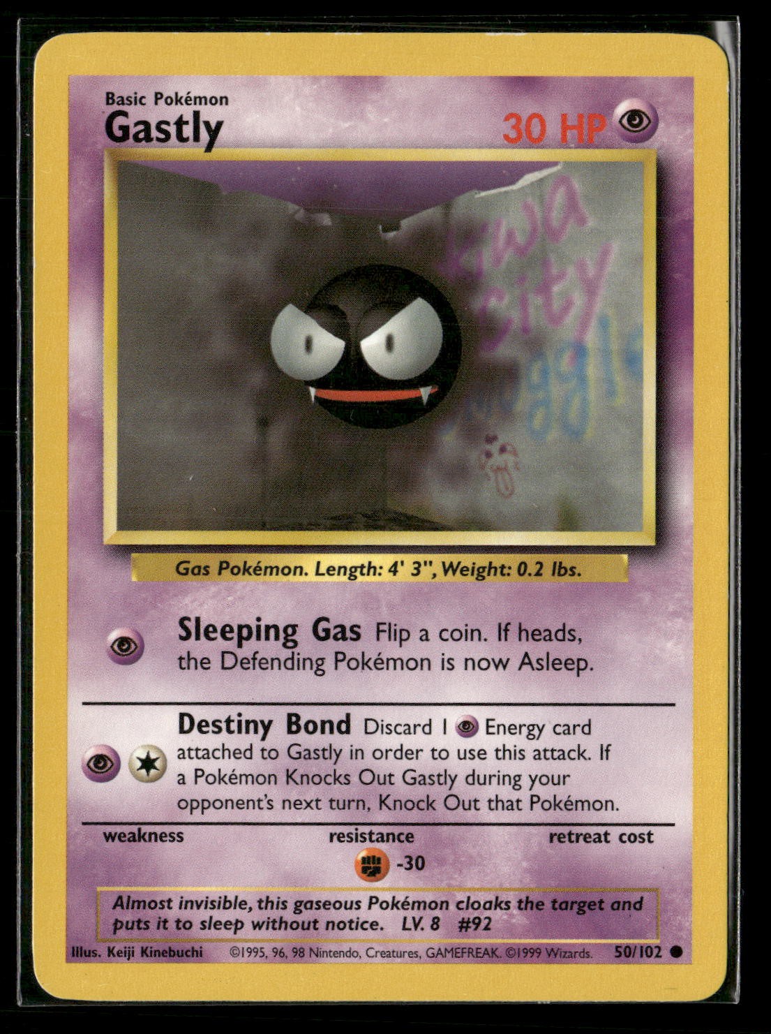 Gastly Common Base Set 050/102 LP