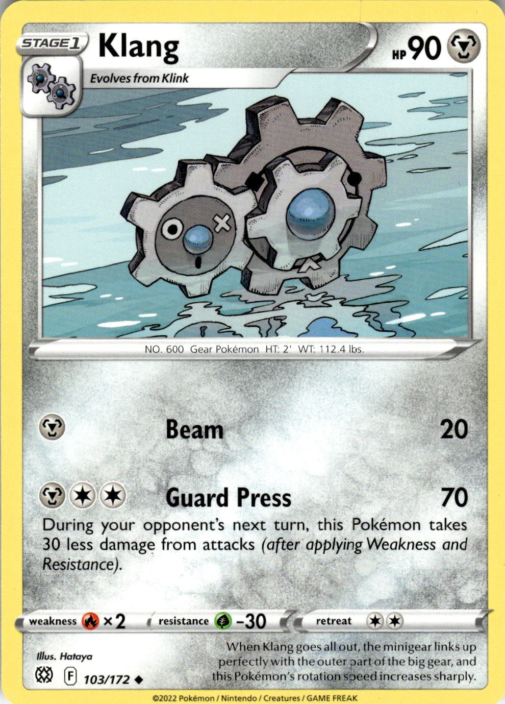 Klang 103/172 Uncommon Brilliant Stars Pokemon Near Mint