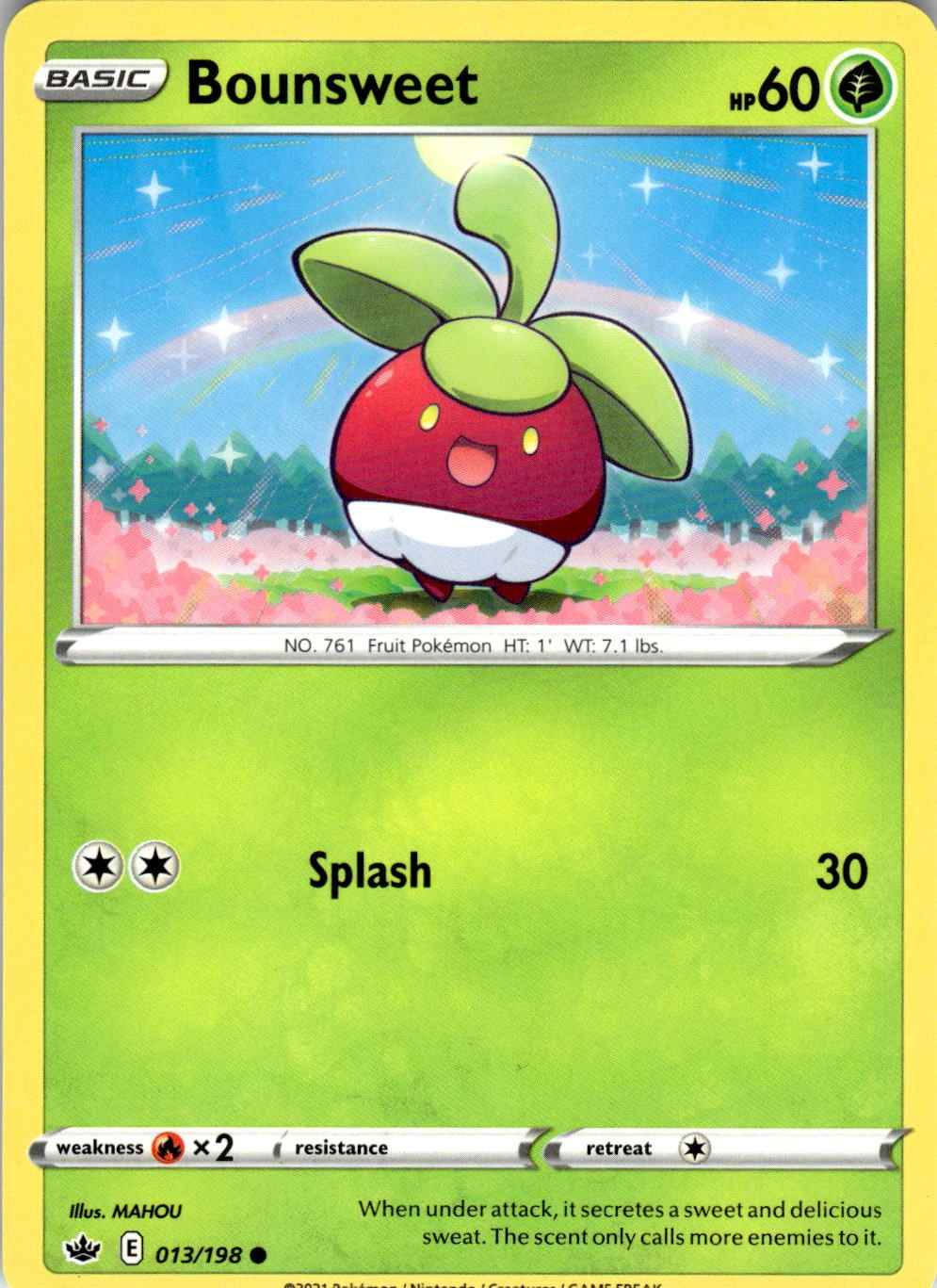 Bounsweet 013/198 Common Chilling Reign Pokemon Near Mint