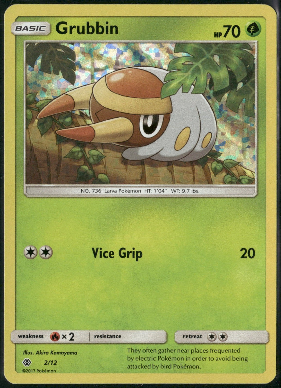 Grubbin Holo Promo McDonald's Promos 2017 002/012 NM