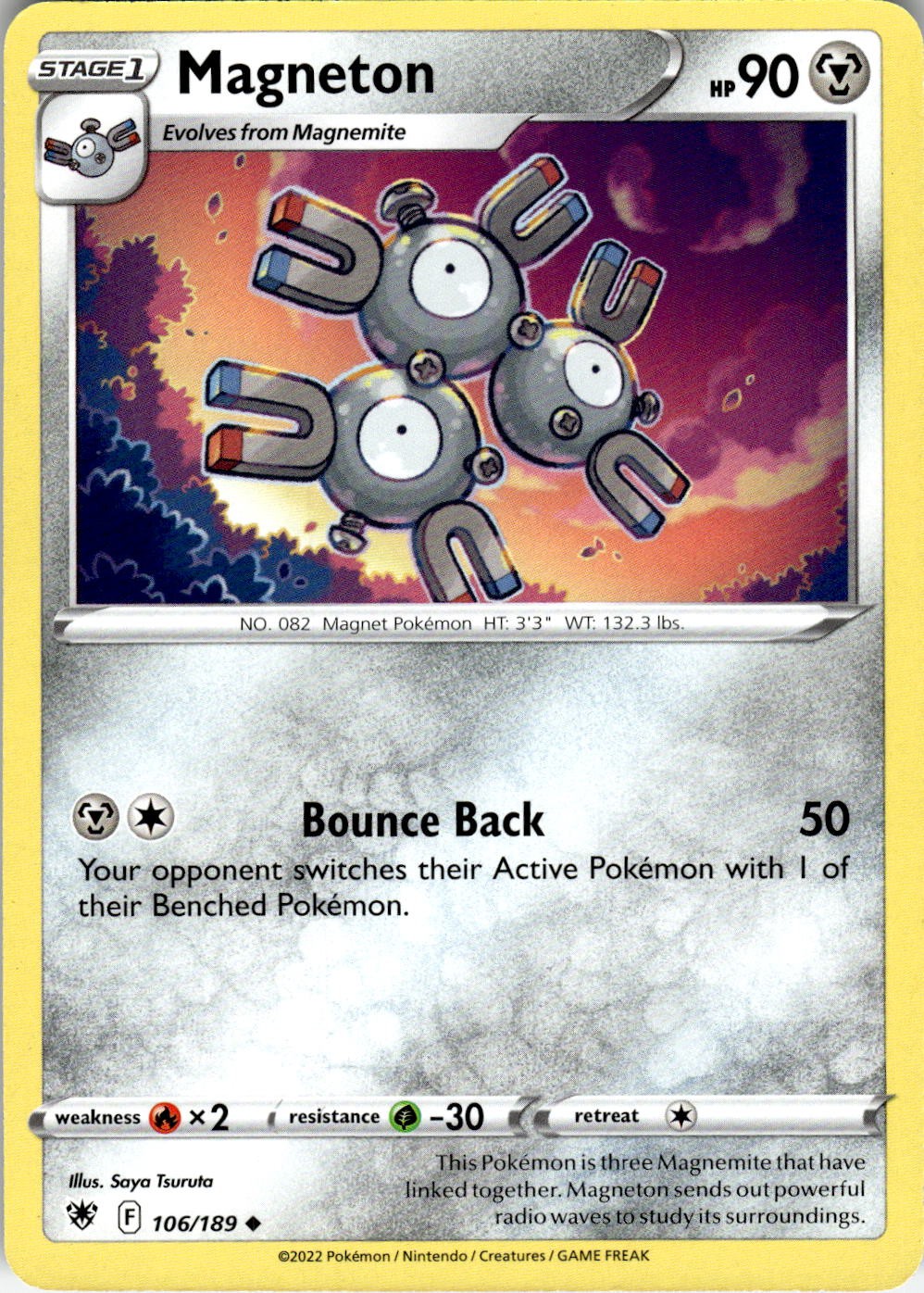 Magneton 106/189 Uncommon Astral Radiance Pokemon Near Mint