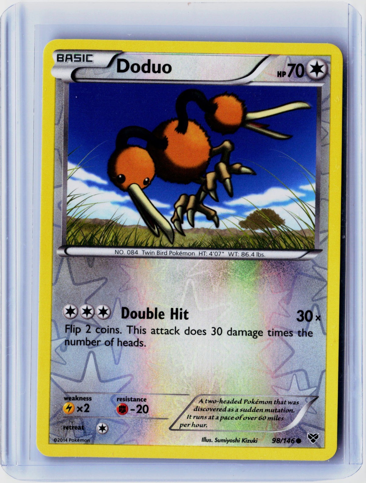 Doduo Reverse Holo Common XY Base Set 98/146 NM