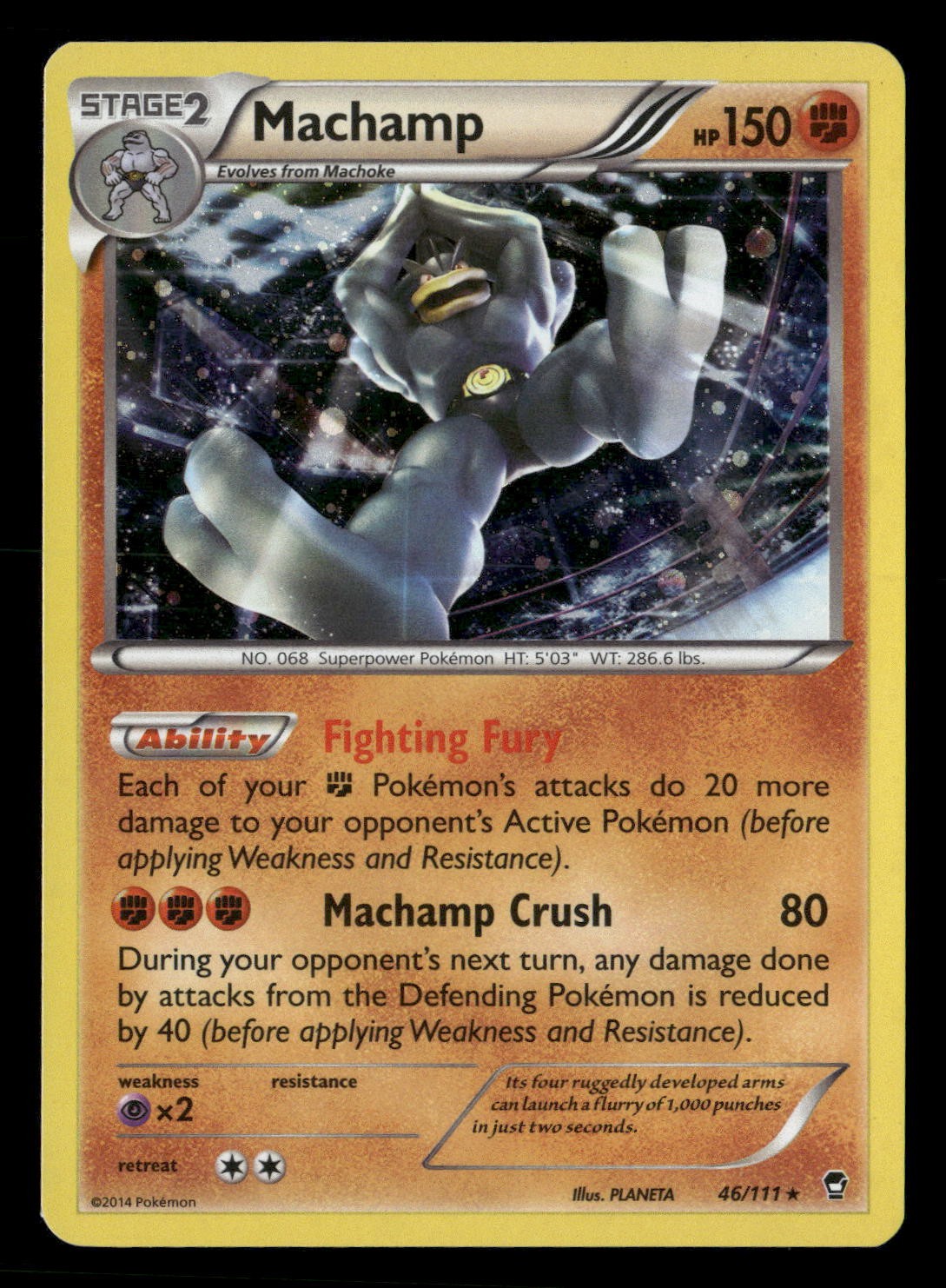 Machamp Holo Rare XY - Furious Fists 46/111 NM