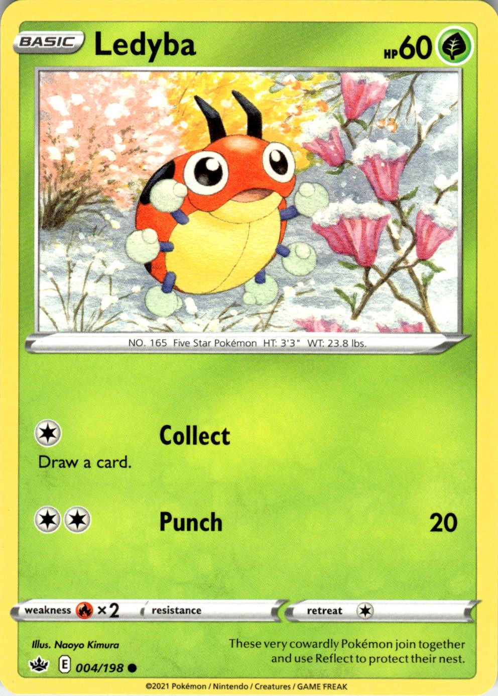 Ledyba 004/198 Common Chilling Reign Pokemon Near Mint