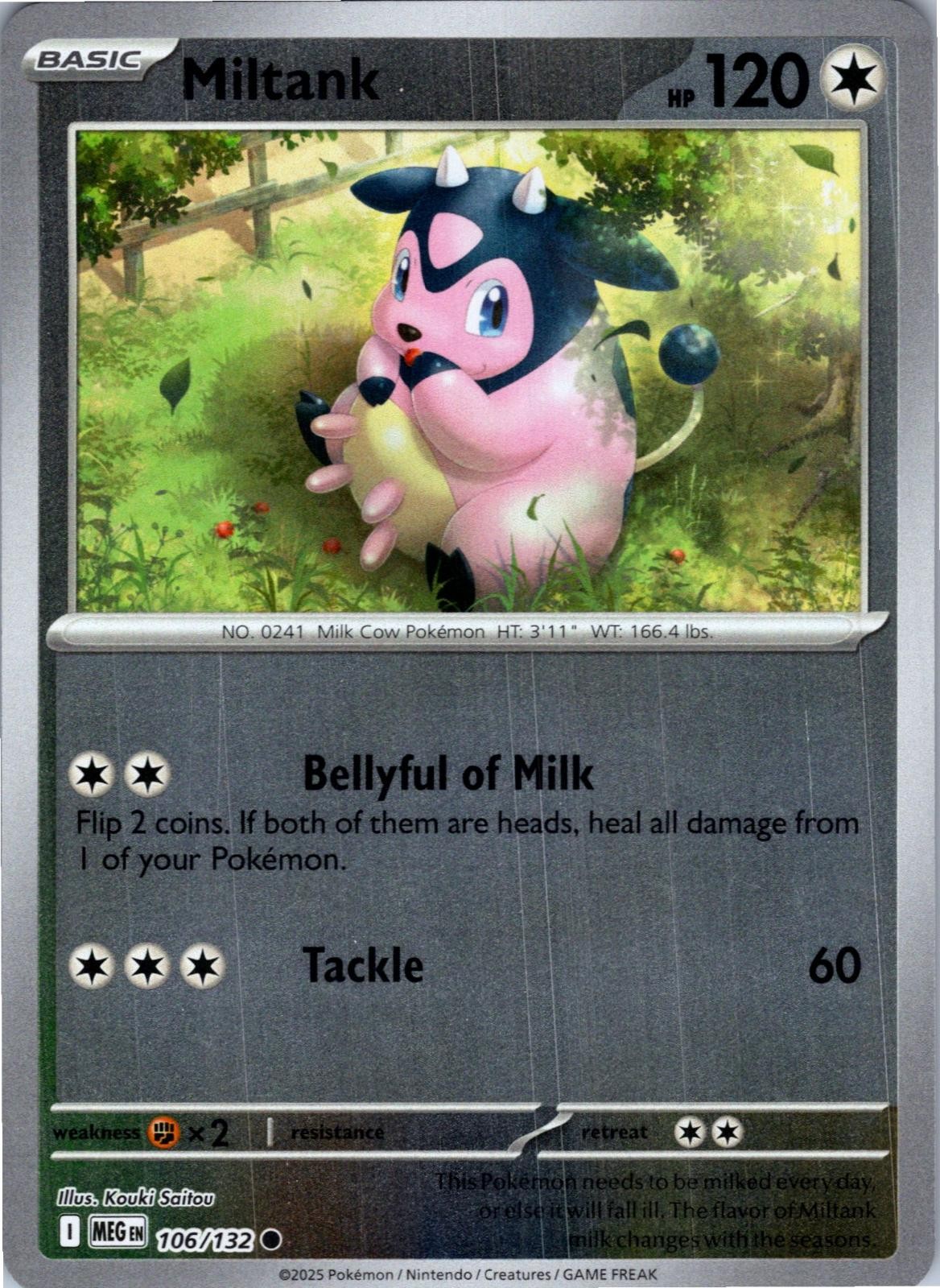 Miltank 106/132 Common Mega Evolution Pokemon Lightly Played
