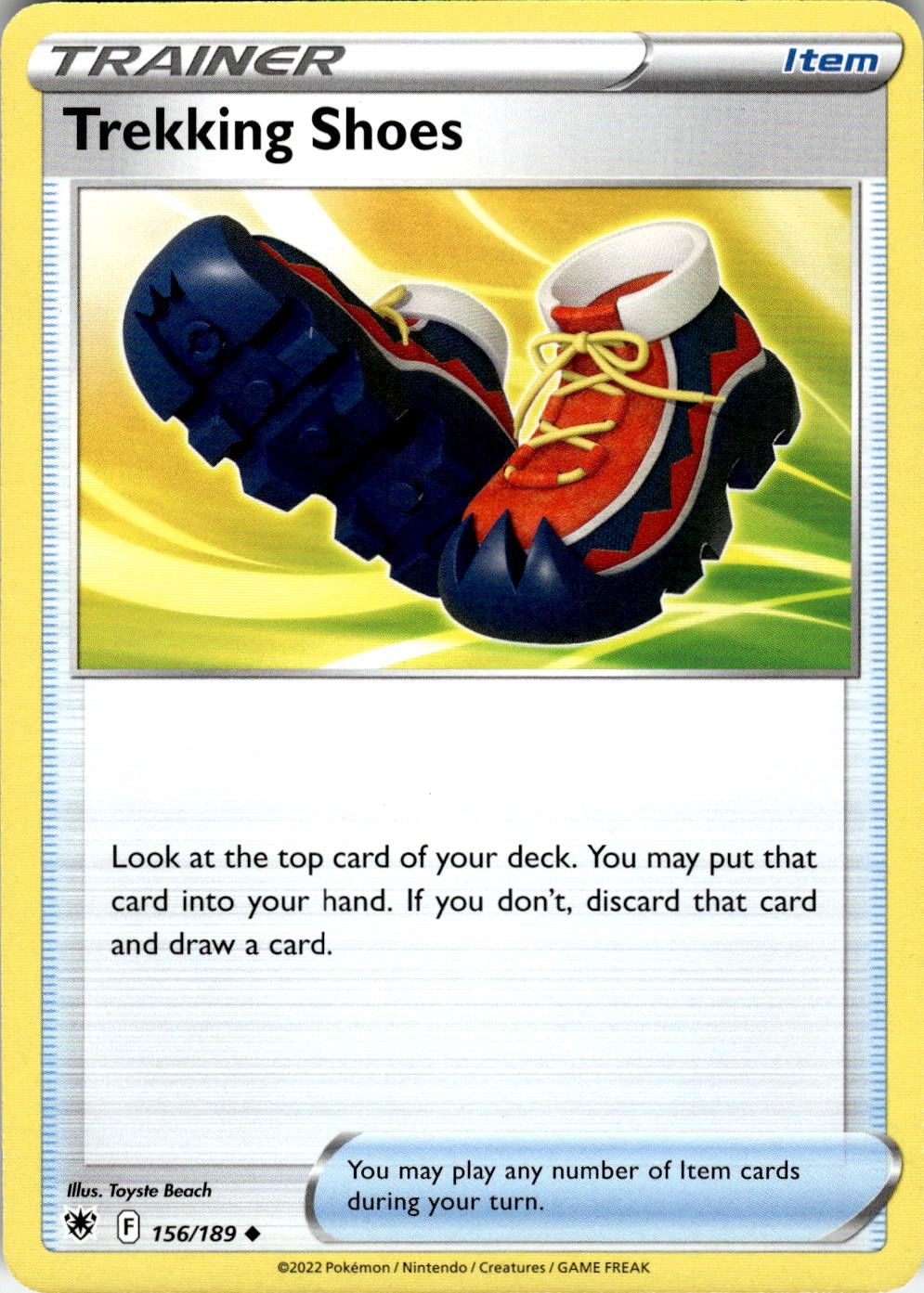 Trekking Shoes 156/189 Uncommon Astral Radiance Pokemon Near Mint