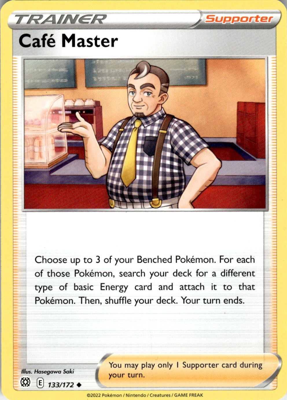 Cafe Master 133/172 Uncommon Brilliant Stars Pokemon Near Mint