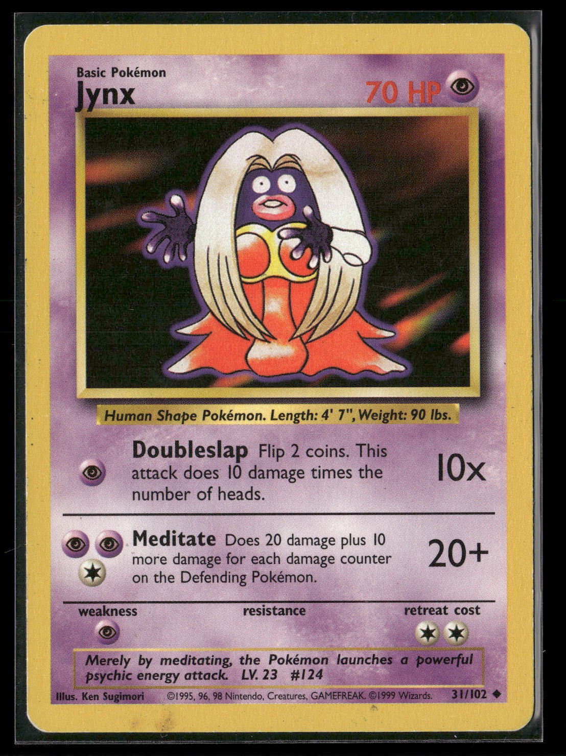 Jynx Uncommon Base Set 031/102 LP