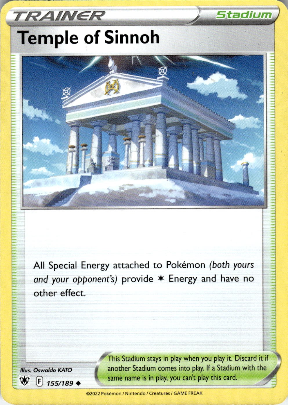 Temple of Sinnoh 155/189 Uncommon Astral Radiance Pokemon Near Mint