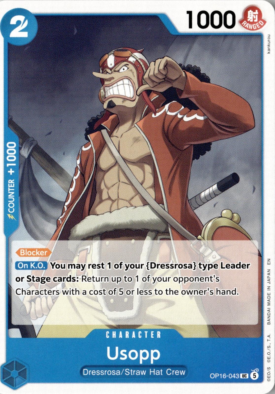 2026 ONE PIECE USOPP OP16-043 UNCOMMON THE TIME OF BATTLE NEAR MINT