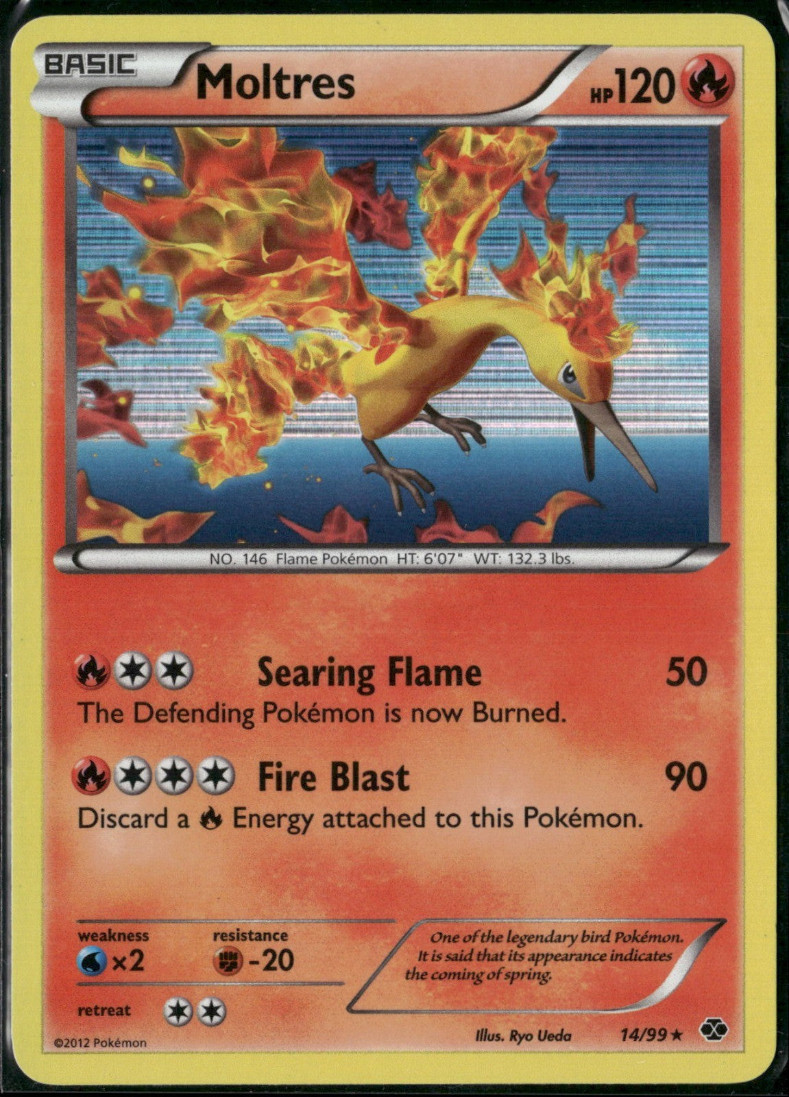 Moltres Holo Rare Next Destinies 14/99 NM