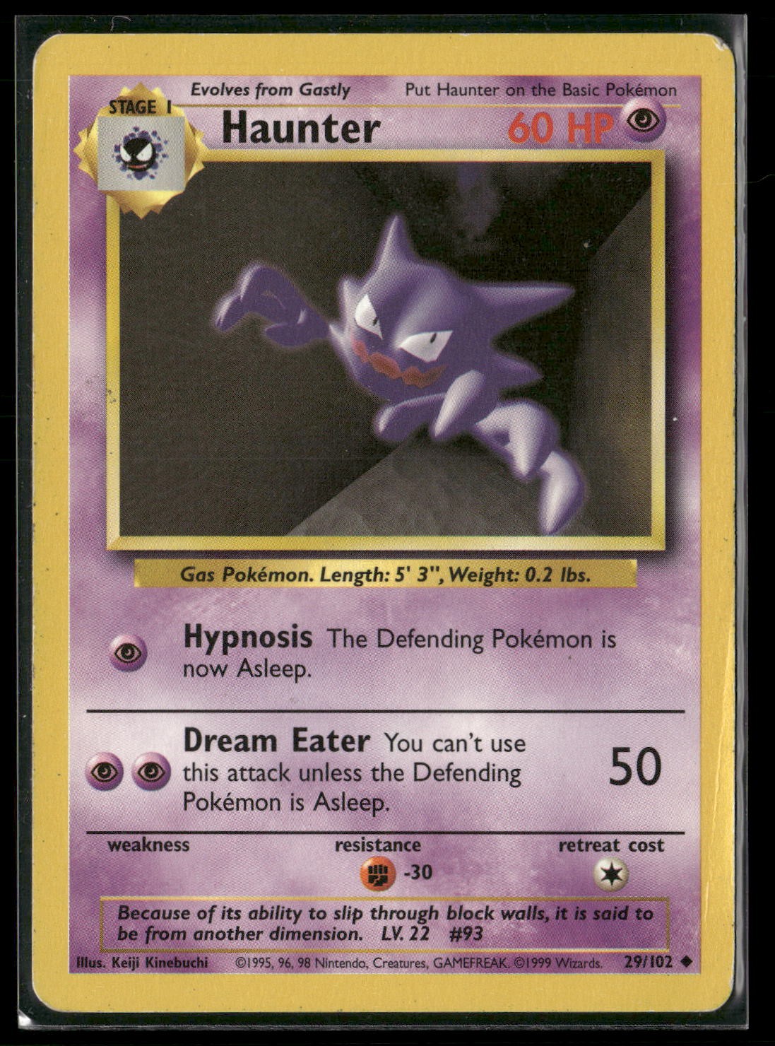 Haunter Uncommon Base Set 029/102 LP