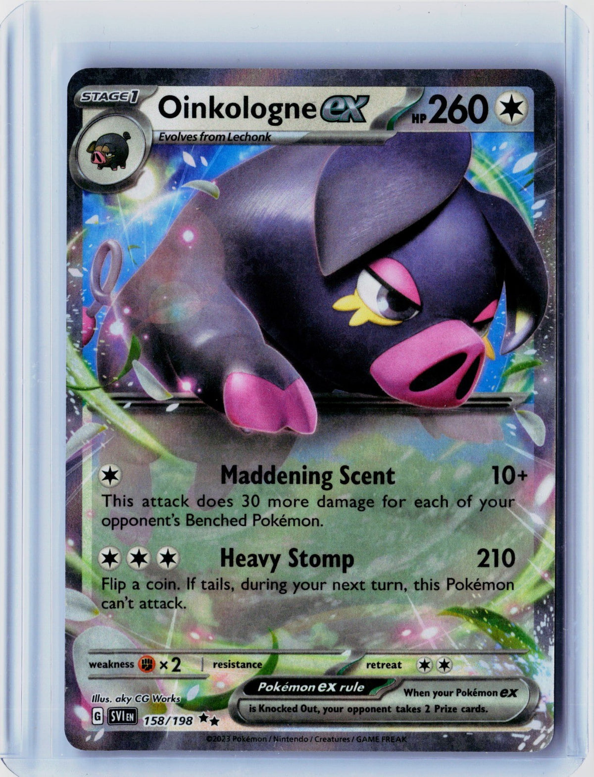 Oinkologne ex Holo Double Rare SV01: Scarlet & Violet Base Set 158/198 NM