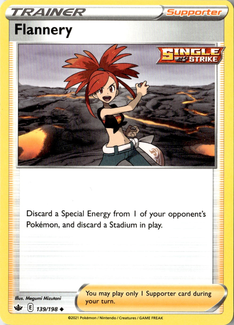 2021 POKEMON FLANNERY 139/198 UNCOMMON CHILLING REIGN NEAR MINT