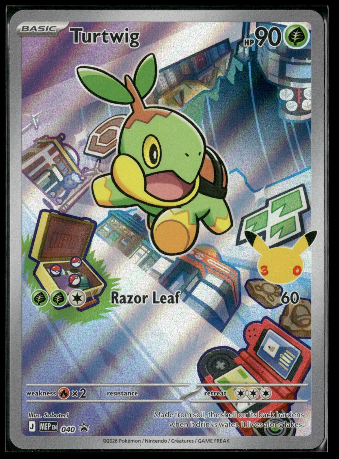 Turtwig Holo Promo ME: Mega Evolution Promo 040 NM