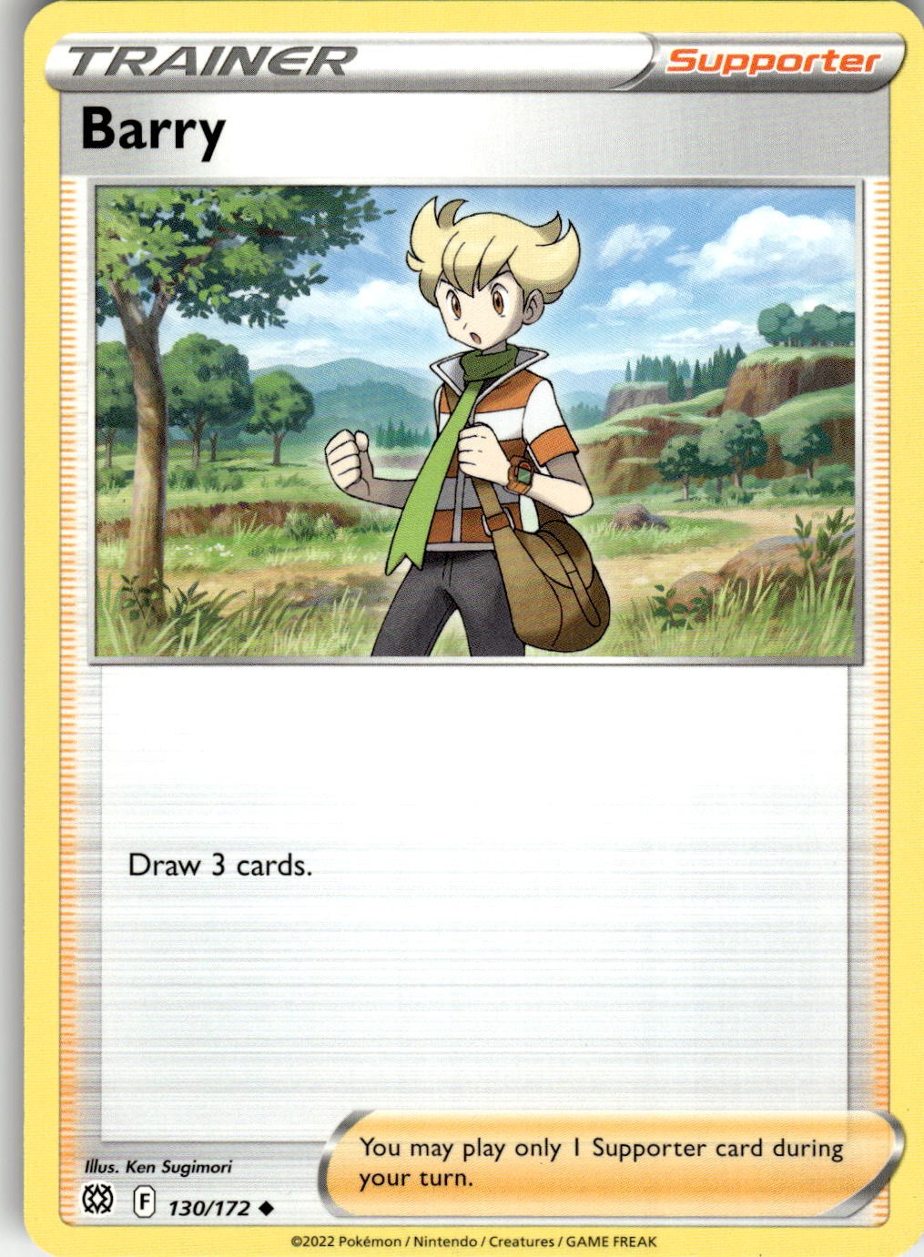 Barry 130/172 Uncommon Brilliant Stars Pokemon Near Mint