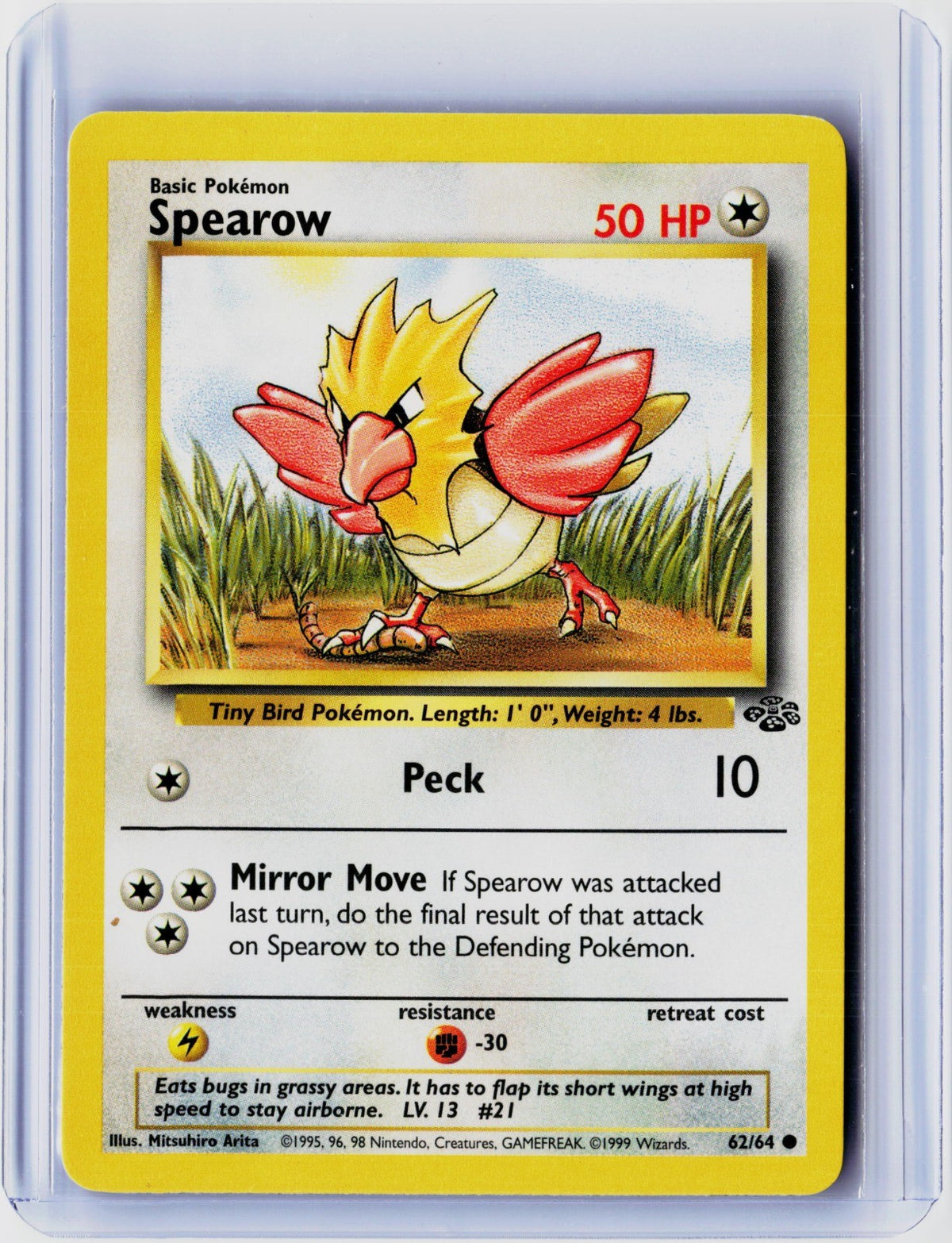 Spearow Unlimited Common Jungle 62/64 NM