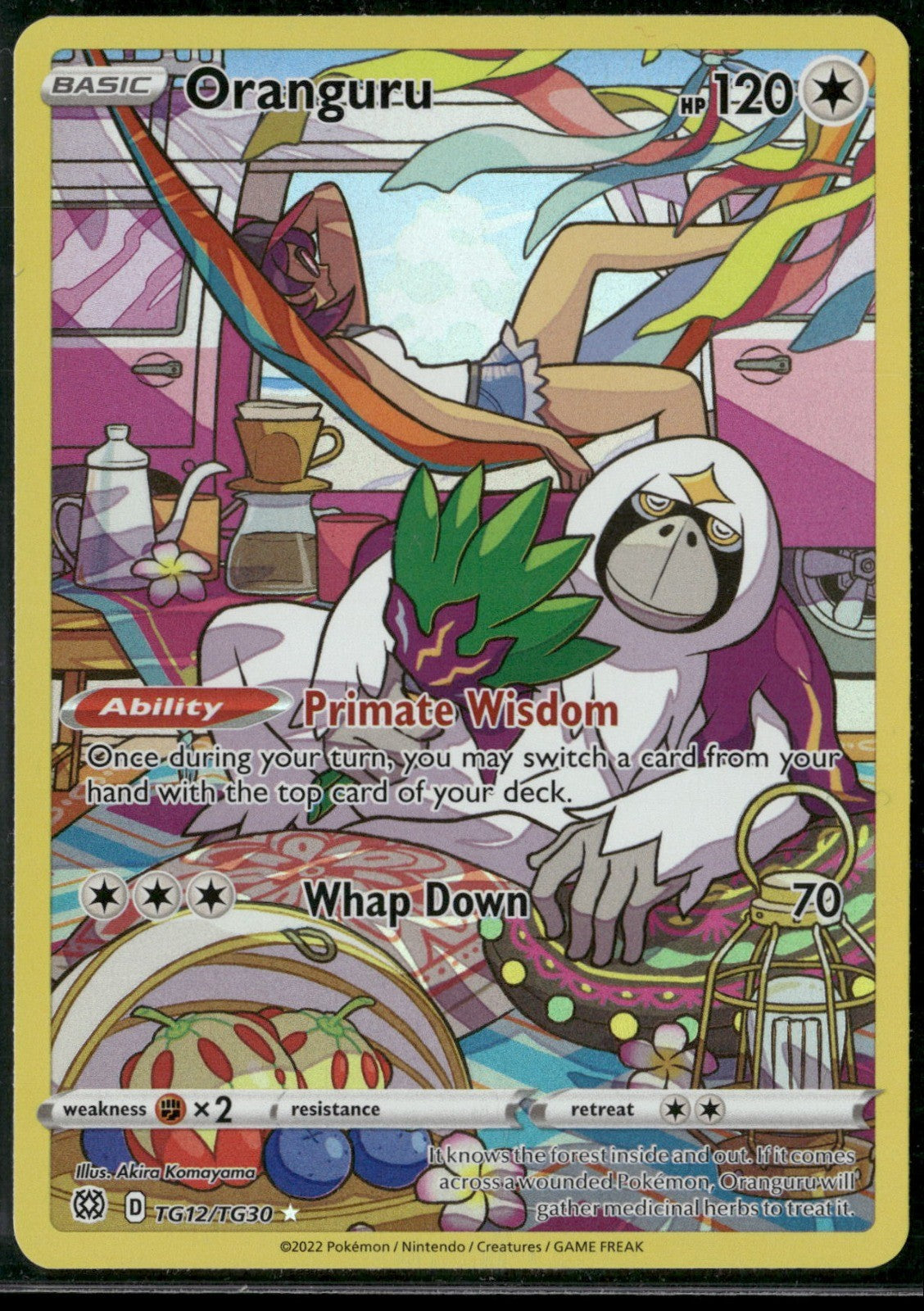 Oranguru Holo Ultra Rare SWSH09: Brilliant Stars Trainer Gallery TG12/TG30 NM