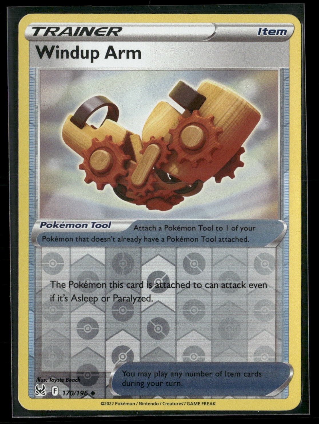 Windup Arm Reverse Holo Uncommon SWSH11: Lost Origin 170/196 NM