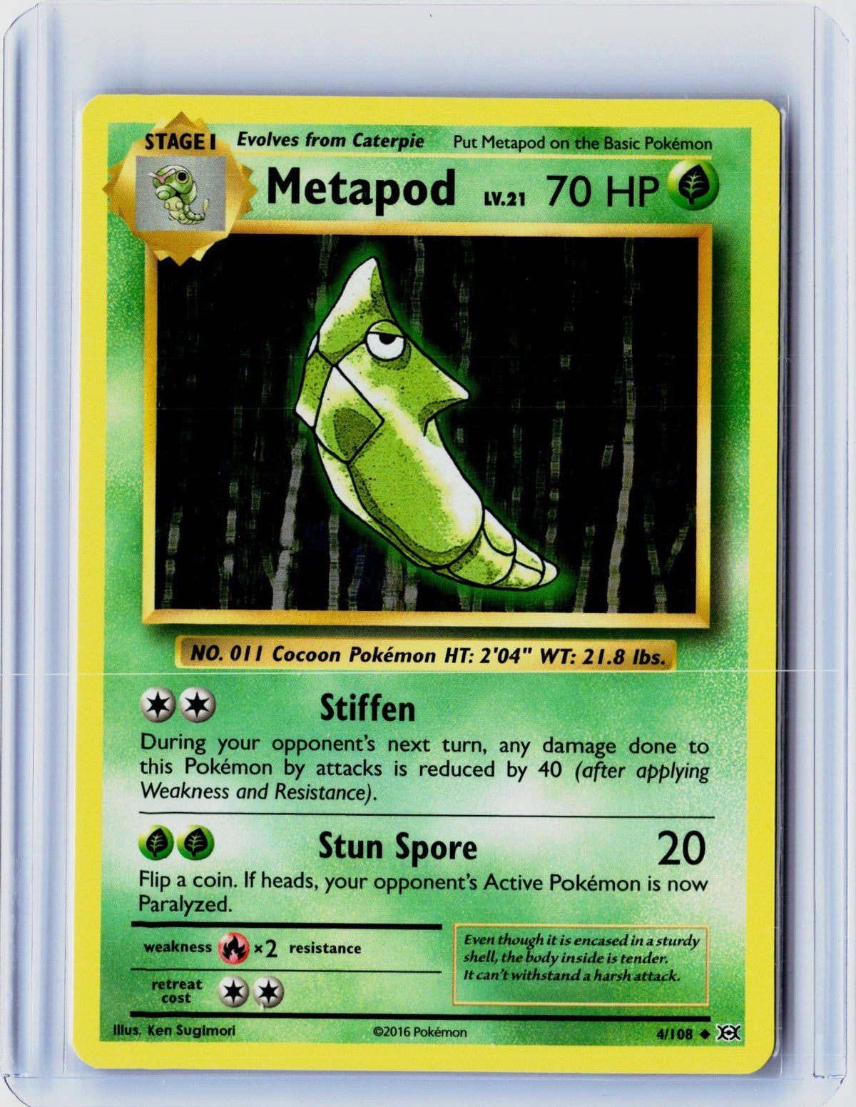Metapod Uncommon XY - Evolutions 4/108 NM