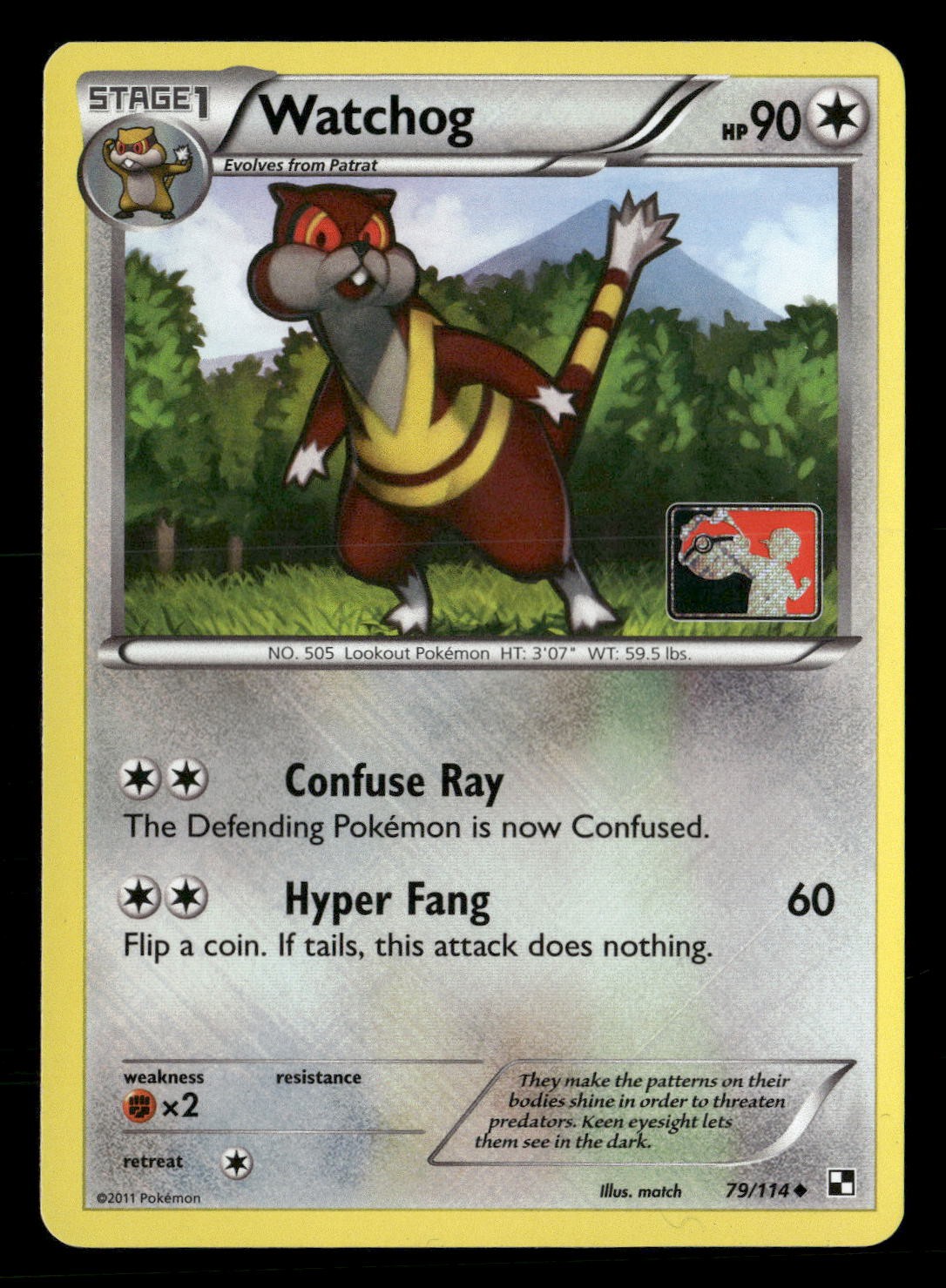Watchog (League Promo) Reverse Holo Promo League & Championship Cards 079/114 NM
