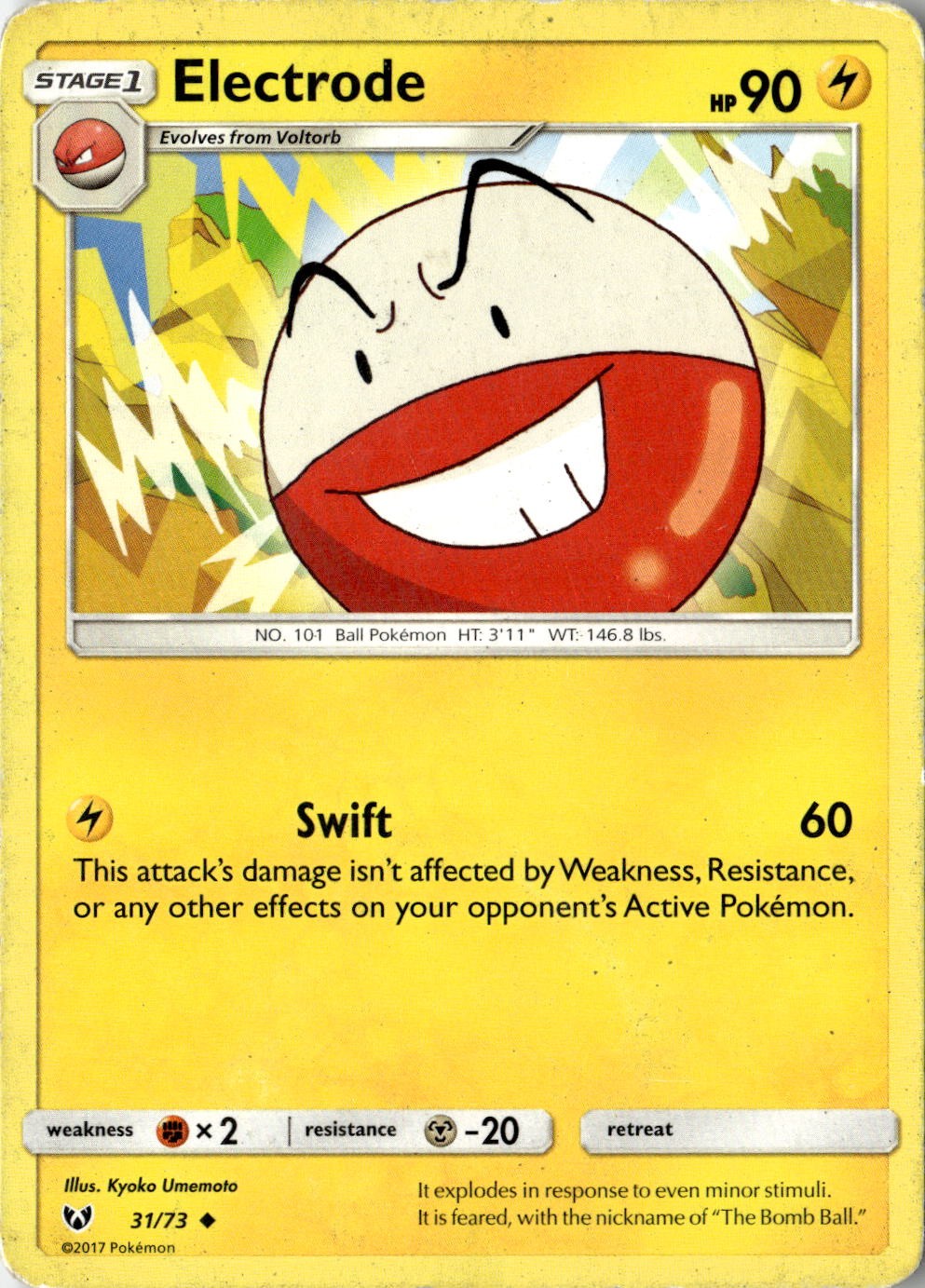 2017 POKEMON ELECTRODE 31/73 UNCOMMON SHINING LEGENDS NEAR MINT