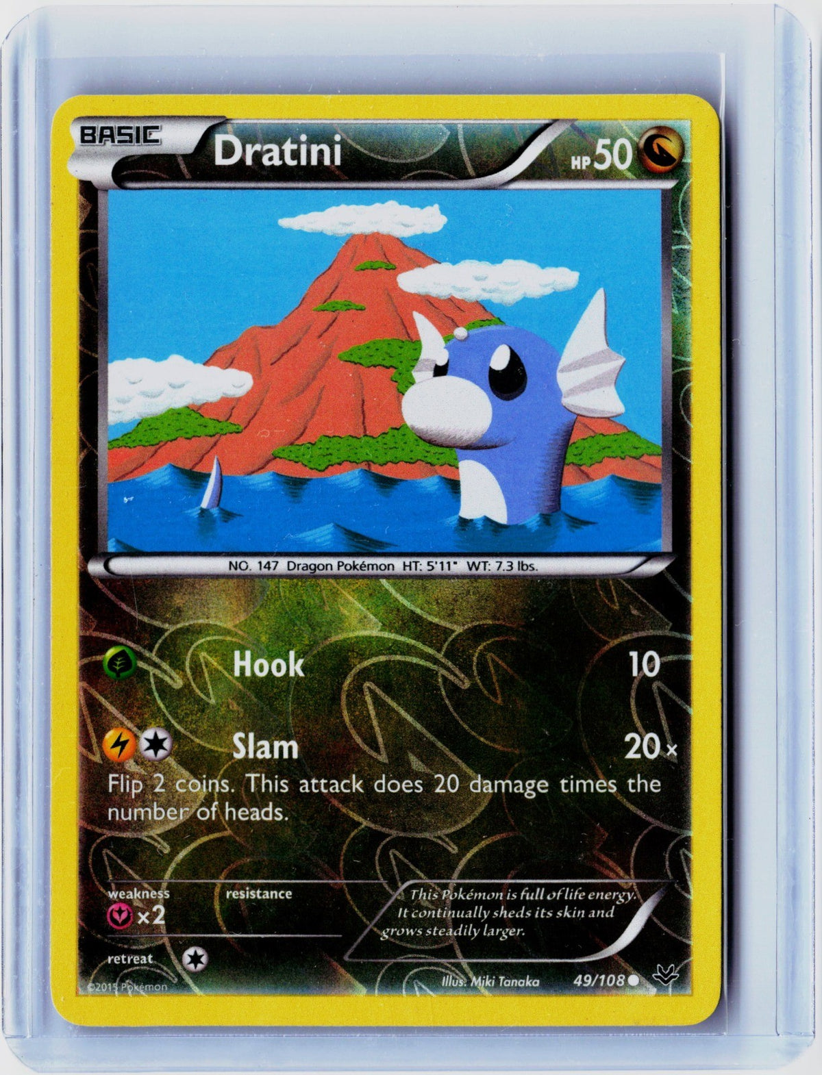 Dratini Reverse Holo Common XY - Roaring Skies 49/108 NM